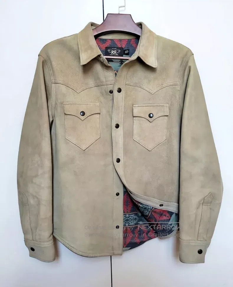 RRL Ralph Lauren RRL Ralph Lauren Leather jacket, leather shirt, thick shee Size US M / EU 48-50 / 2 - 1 Thumbnail