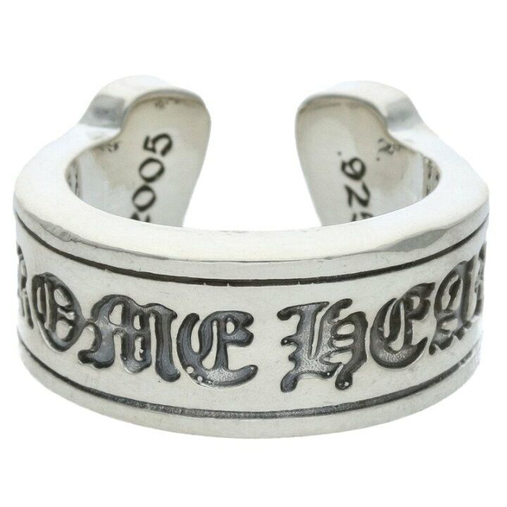 Chrome Hearts 7.5 CHROME HEARTS LARGE SCROLL LABEL RING silver Size ONE SIZE - 1 Thumbnail