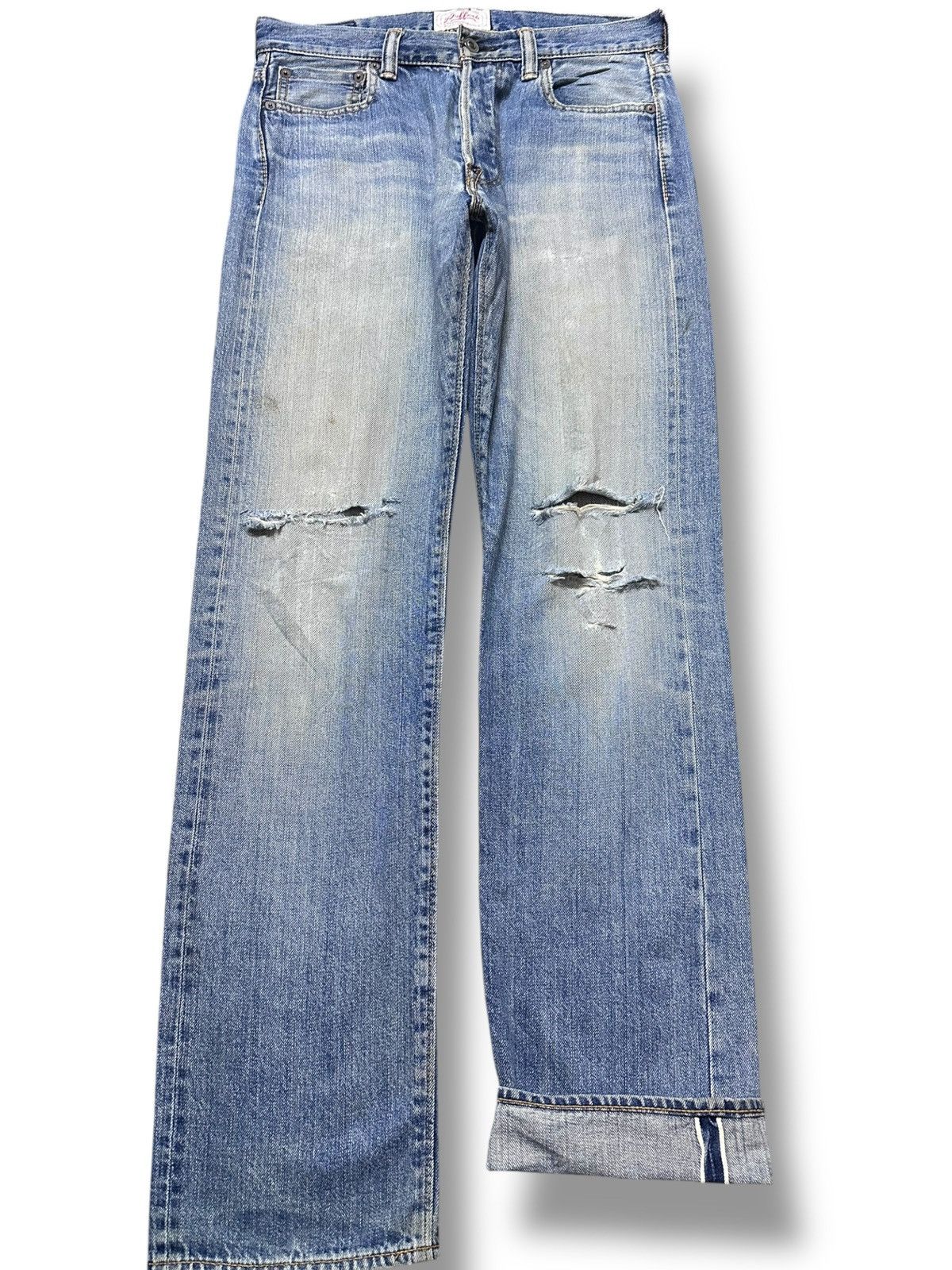 The Duffer of St.George Vintage Duffers Selvedge Faded Distressed Denim Size US 30 / EU 46 - 1 Thumbnail