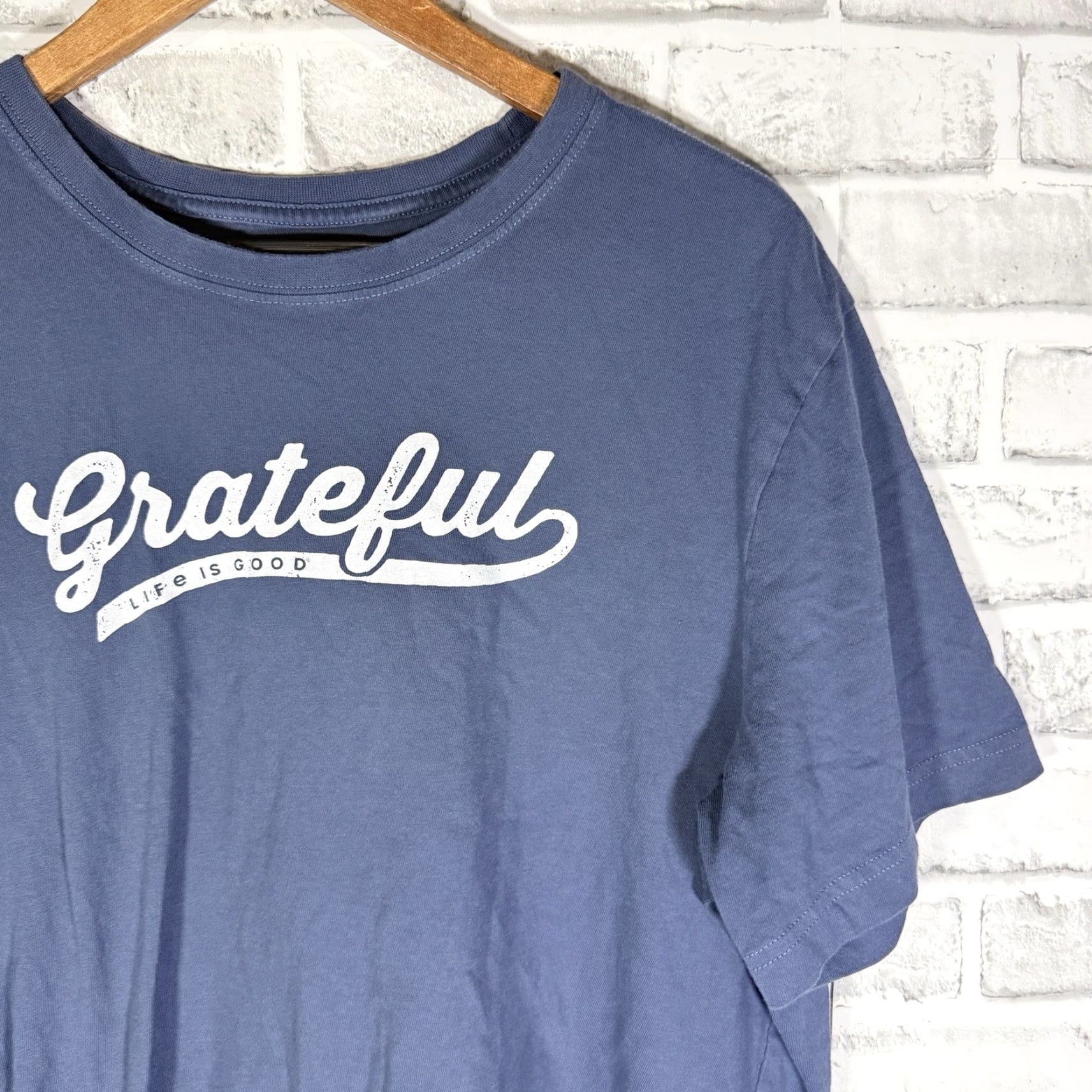 Life is Good LIFE IS GOOD Blue Graphic T-Shirt Mens Size L Regular Fit Casual Size US L / EU 52-54 / 3 - 2 Thumbnail