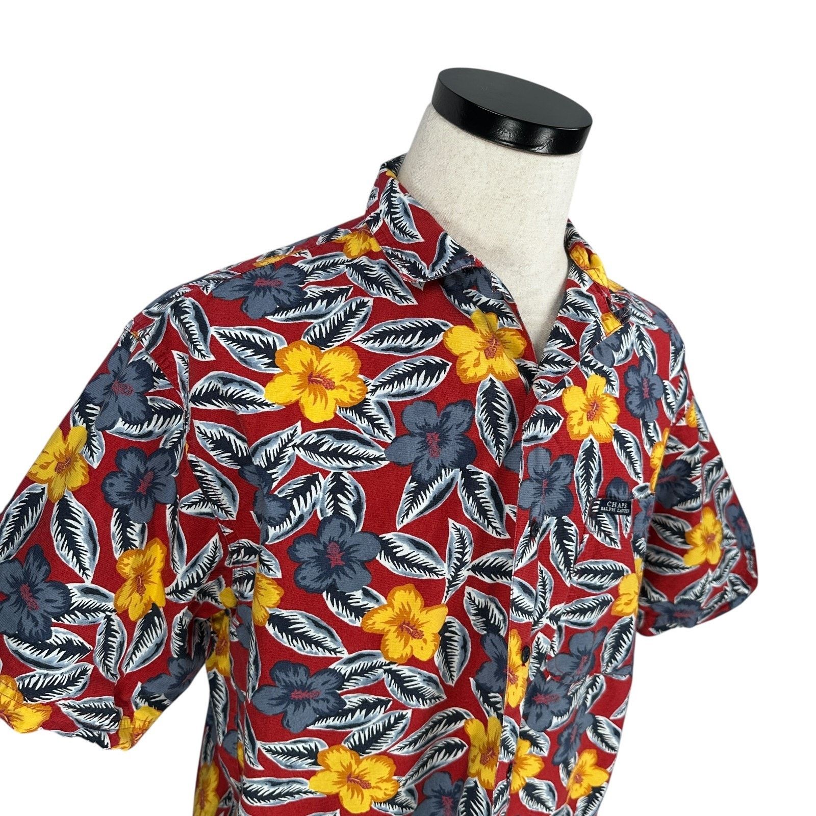 Chaps Ralph Lauren Vintage Chaps Ralph Lauren Hawaiian Shirt Men L Multi Floral Size US L / EU 52-54 / 3 - 2 Thumbnail