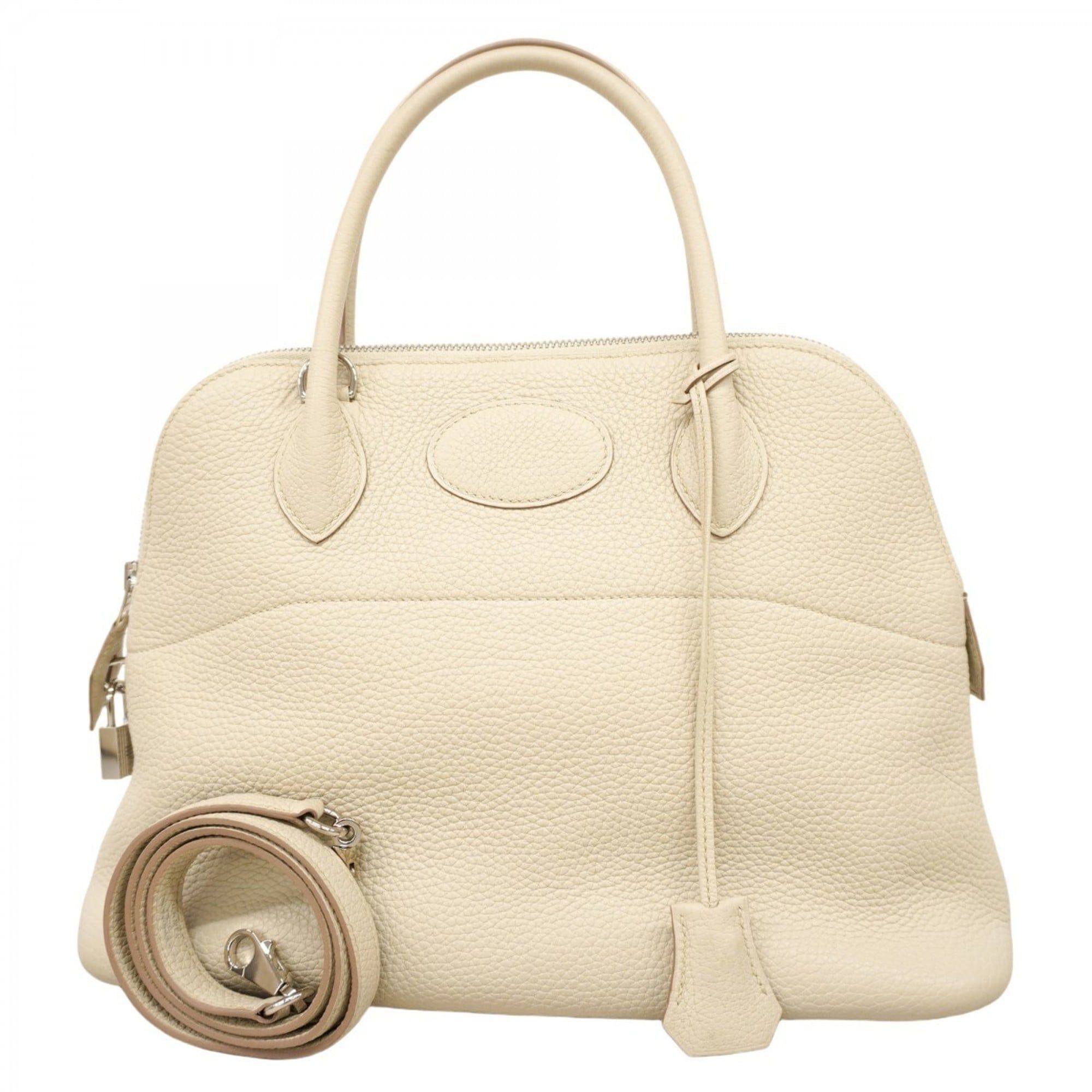 Hermes Hermès Bolide 31 Handbag Taurillon Clemence Leather Beton C Stamp 2-Way Bag Women's