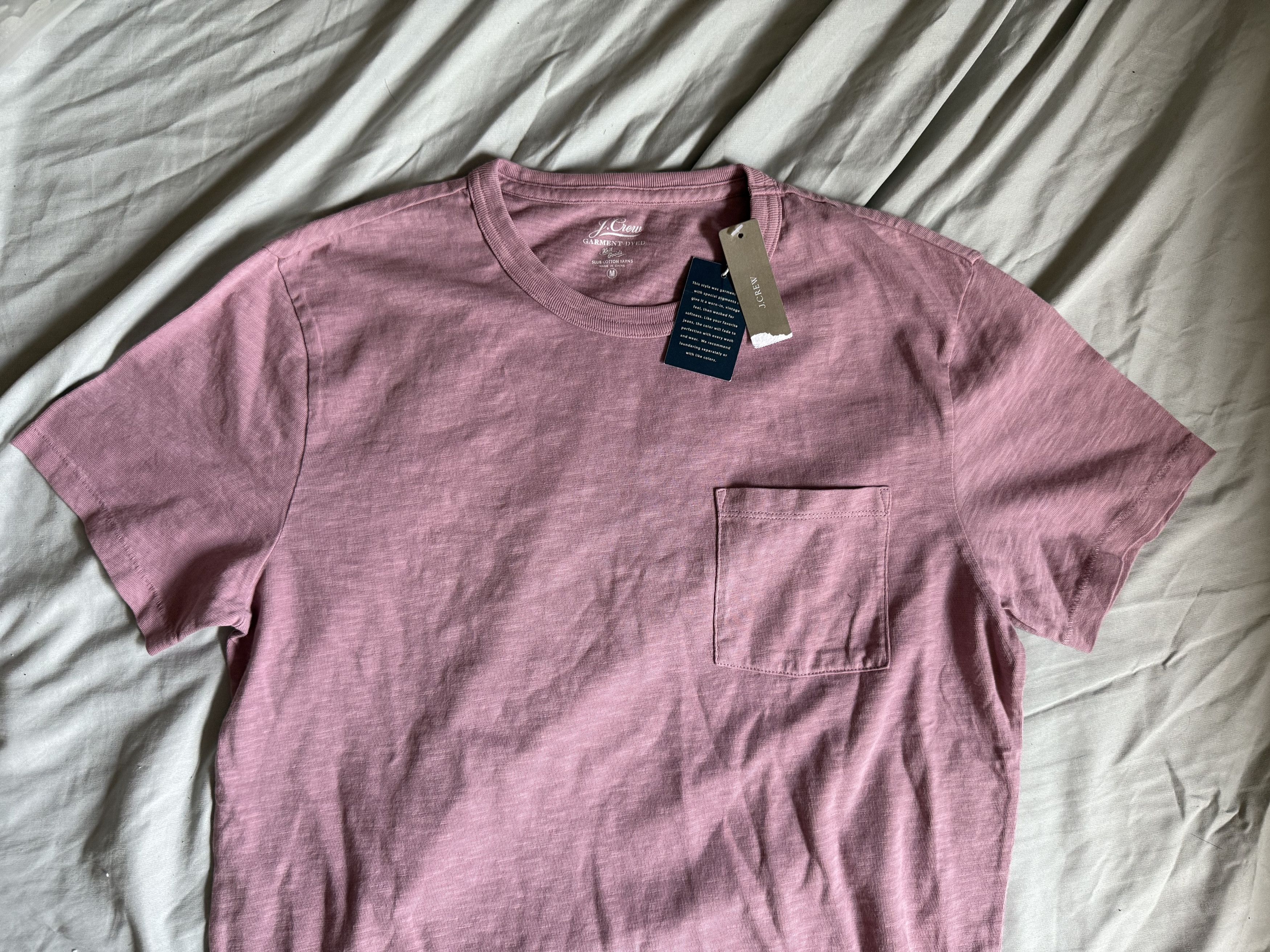 J.Crew J. Crew Garment Dyed Slub Cotton Tee Shirt medium $48 Size US M / EU 48-50 / 2 - 2 Thumbnail