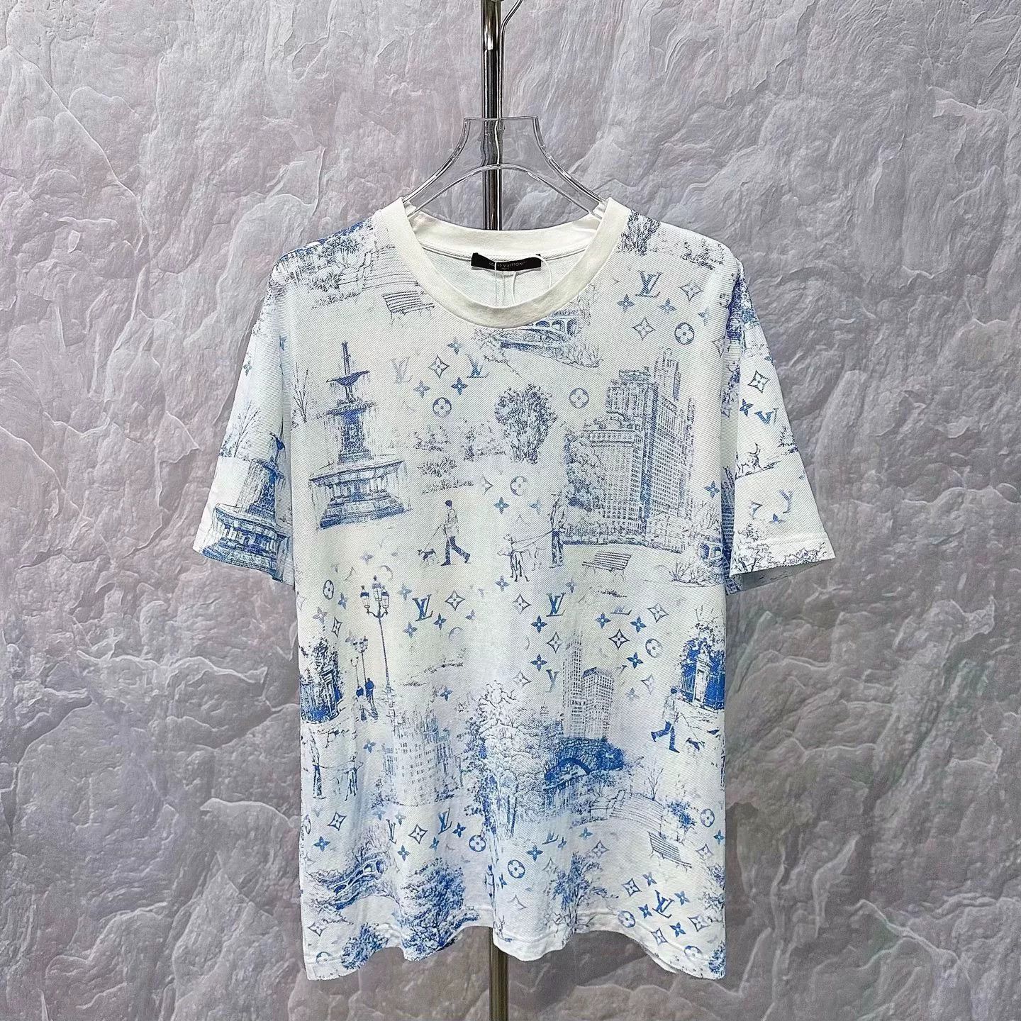 Louis Vuitton louis vuitton cityscape print short sleeve t-shirt Size US XXL / EU 58 / 5 - 1 Thumbnail