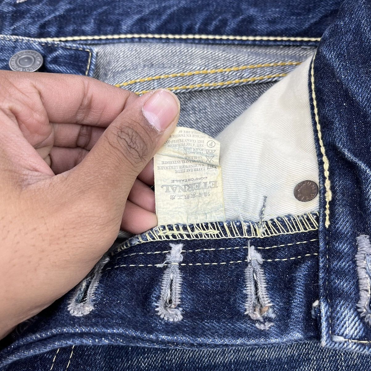 Eternal × Japanese Brand × Vintage Vintage Eternal Half Selvedge Faded Honeycomb Denim Jeans Size US 29 - 9 Thumbnail