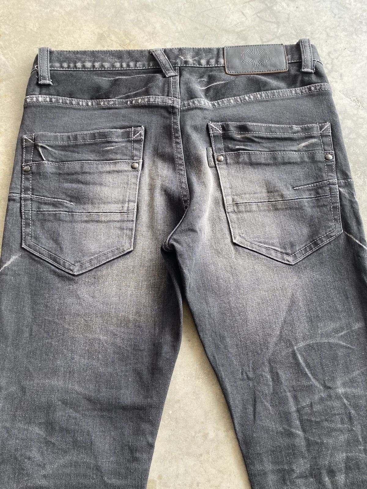 Hysteric Glamour × Le Grande Bleu (L.G.B.) × Tornado Mart Tornado Mart Distressed Black Altered Skinny Jeans Size US 29 - 12 Thumbnail