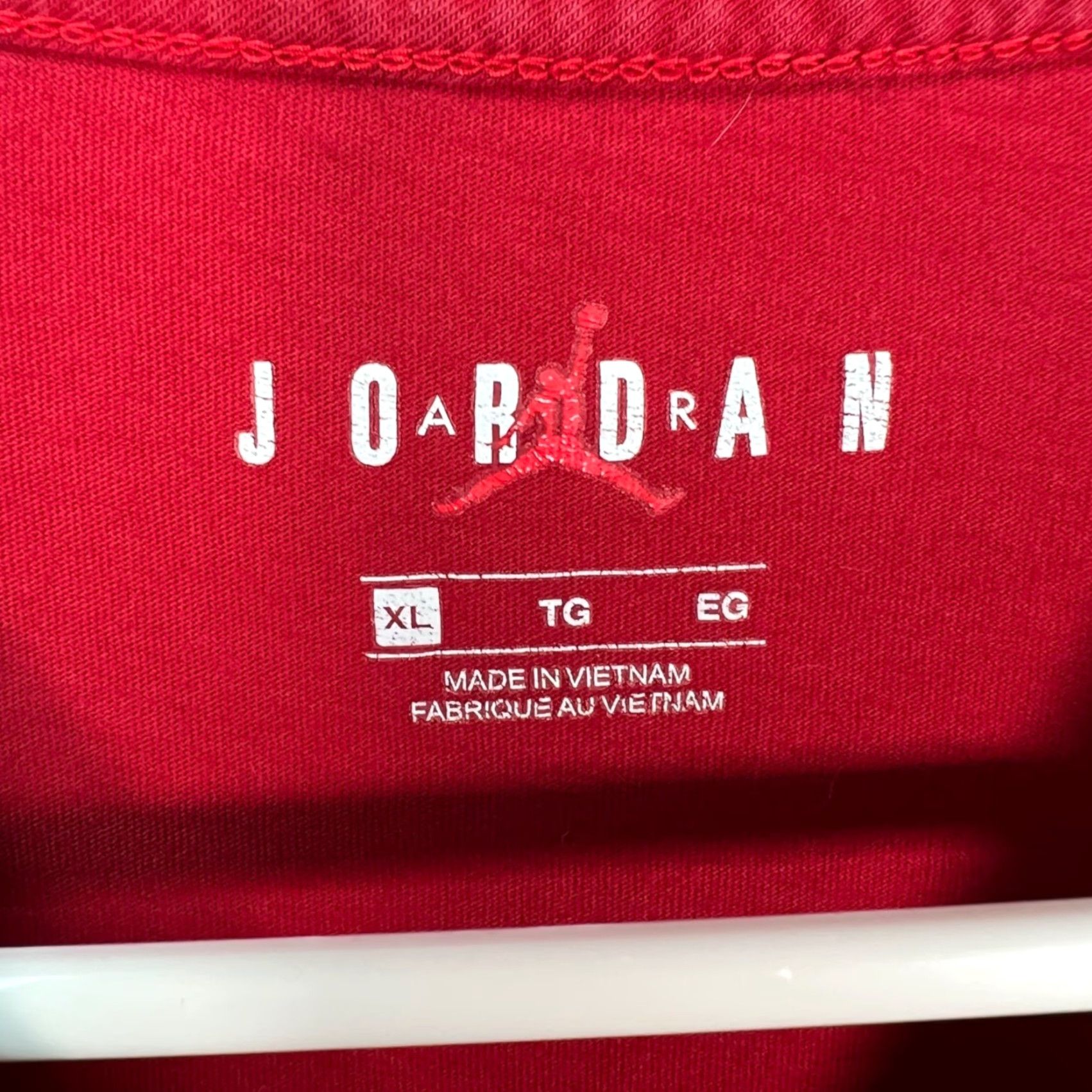 Jordan Brand Nike Air Jordan Mens XL Red Graphic T-Shirt Cotton Crewneck Athletic Shirt Size US XL / EU 56 / 4 - 3 Thumbnail