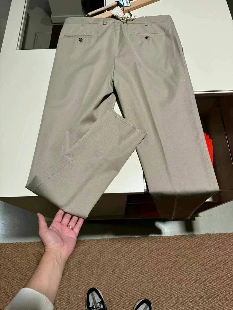 Loro Piana LORO PIANA Men's light khaki casual trousers for autumn an Size 52S - 5 Thumbnail