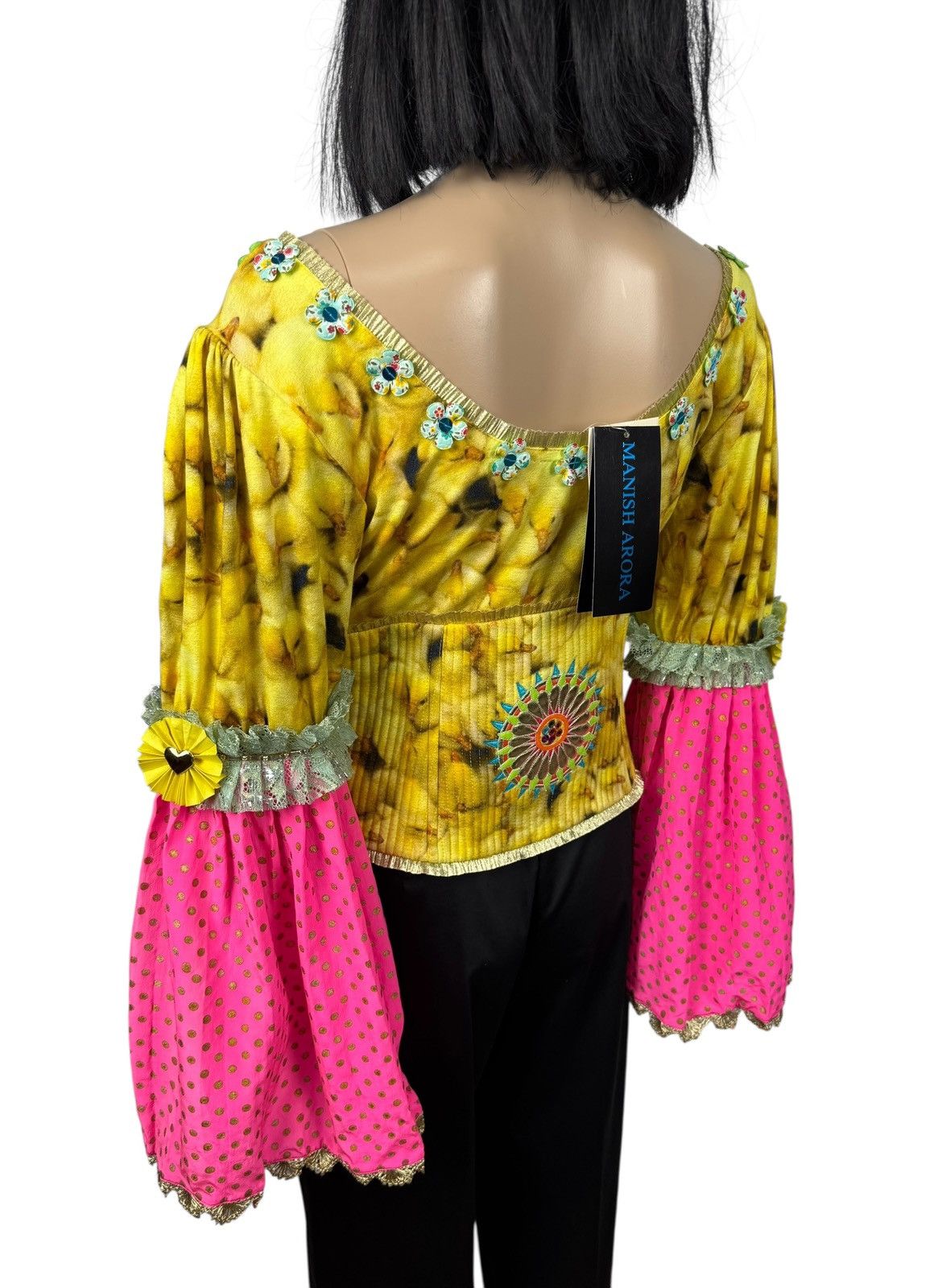 Manish Arora Manish Arora Silk Viscose Blouse Printed Baloon Sleev size L Size L / US 10 / IT 46 - 13 Thumbnail