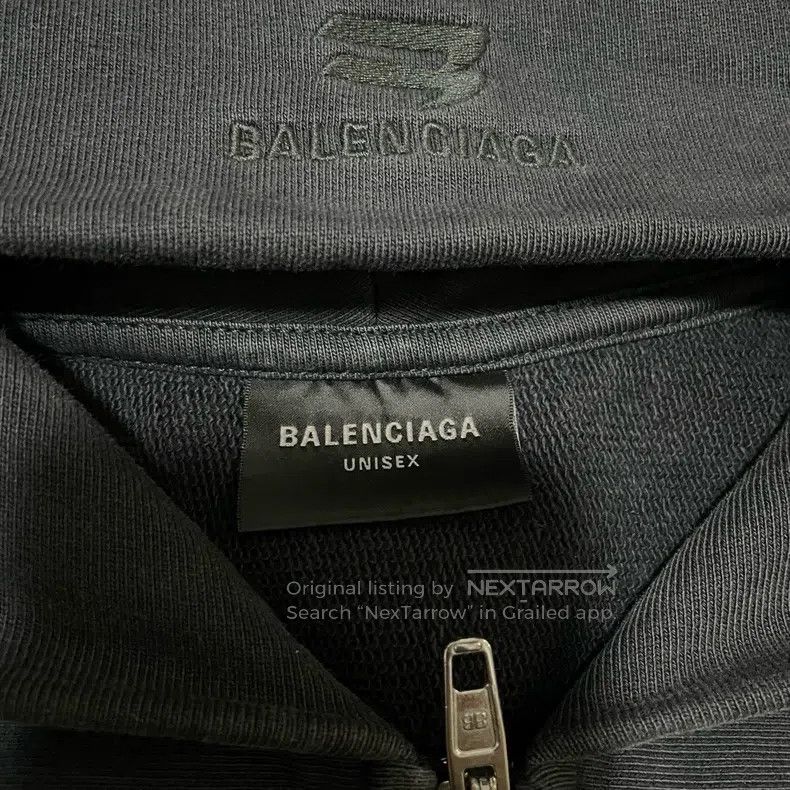 Balenciaga Balenciaga Double Hook Logo Black Hoodie Size US M / EU 48-50 / 2 - 3 Thumbnail