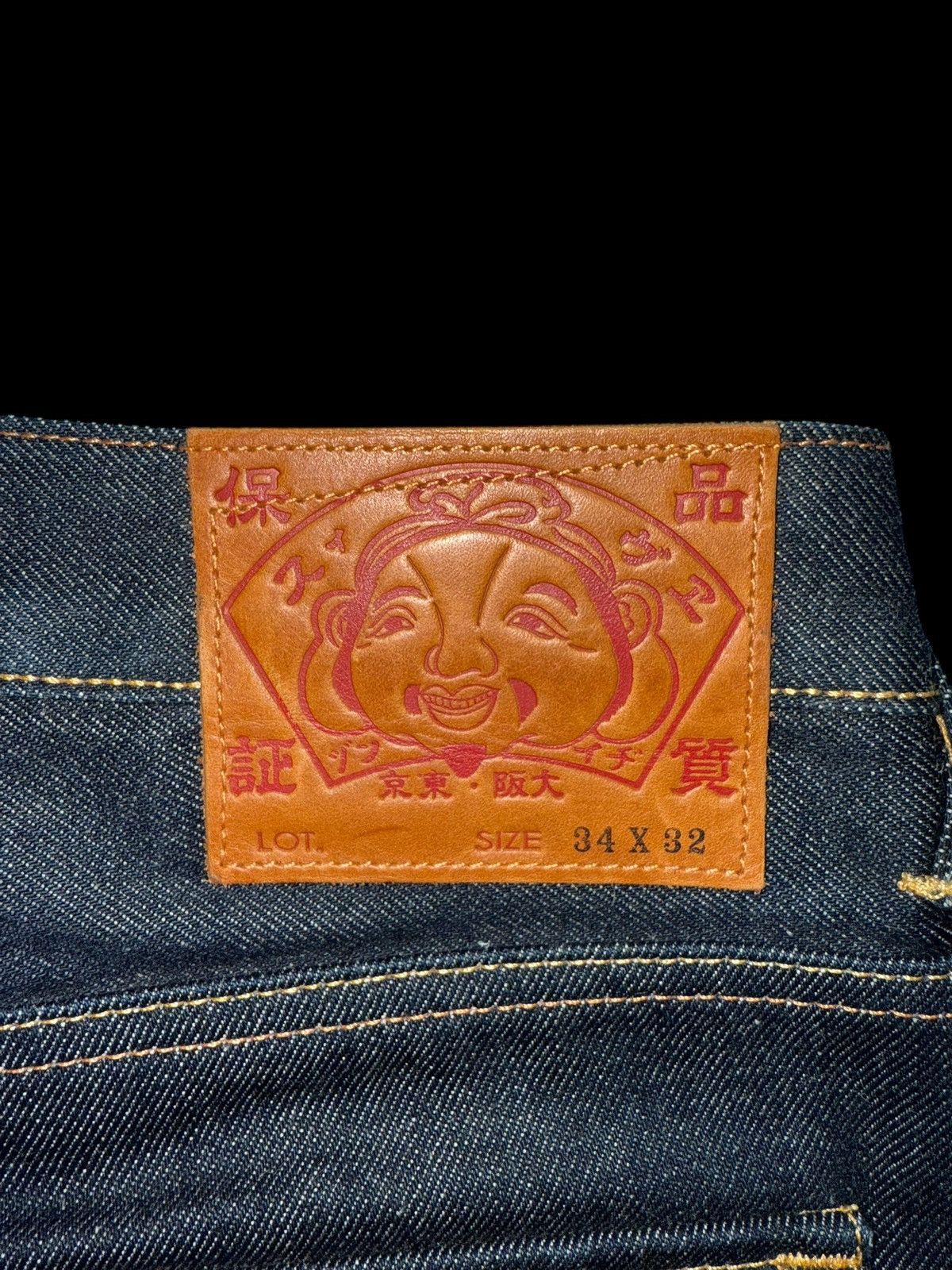 Evisu Crazy Evisu Straight Navy Selvedge Denim Jeans Multipocket Size US 34 / EU 50 - 9 Thumbnail