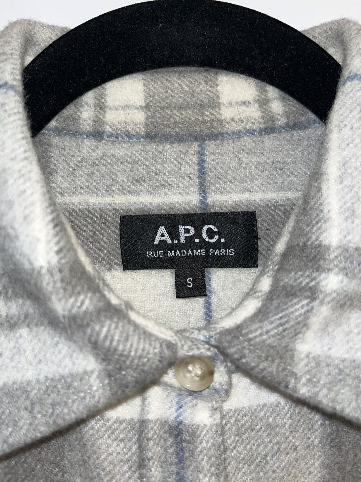 A.P.C. Wool Plaid checkered shirt Size US S / EU 44-46 / 1 - 3 Thumbnail