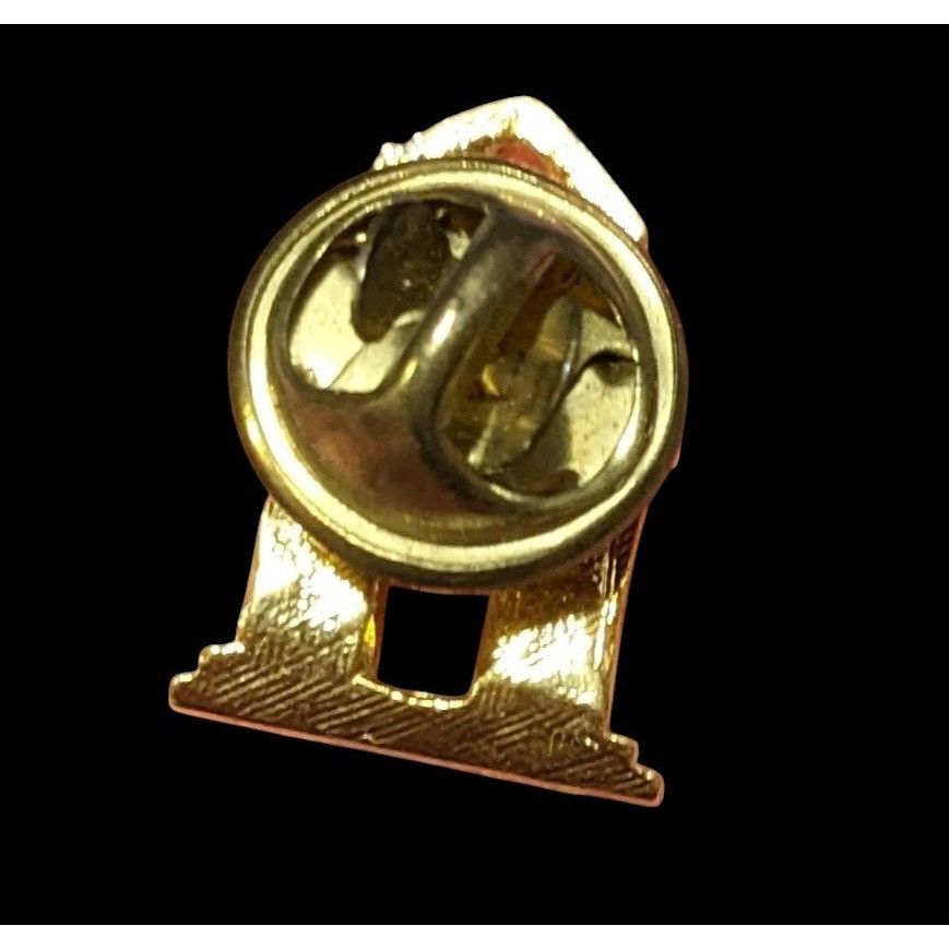 Other Gold Tone Rhinestone Church Cathedral Lapel Pin Size ONE SIZE - 2 Thumbnail