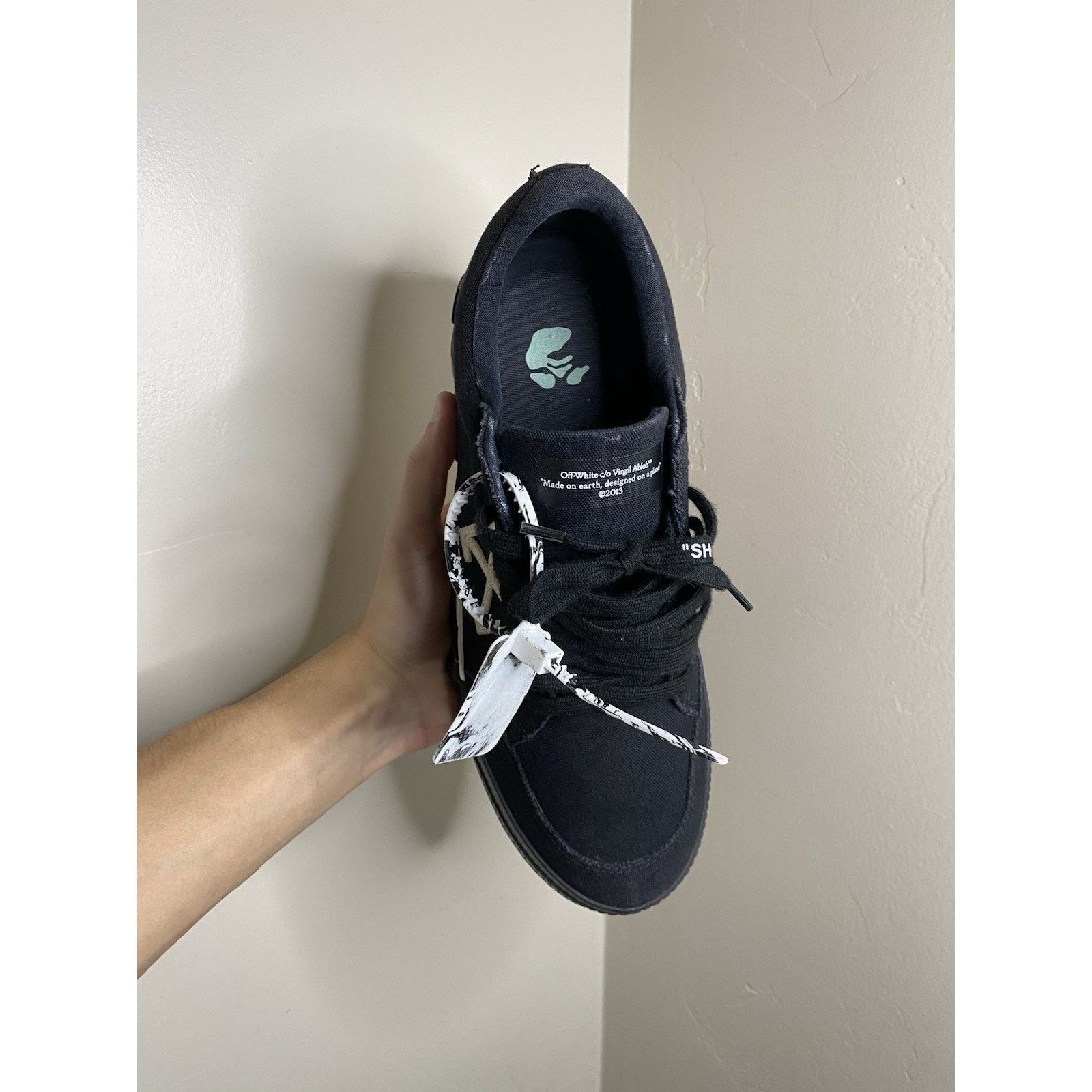 Off-White OFF-WHITE Vulc Low Canvas “black White” Size 12 US ( 45 EU ) Size US 12 / EU 45 - 8 Thumbnail