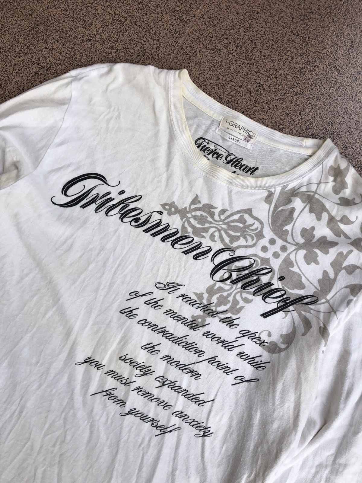 Japanese Brand T-Graphic Words Shirt Poem Size US L / EU 52-54 / 3 - 3 Thumbnail