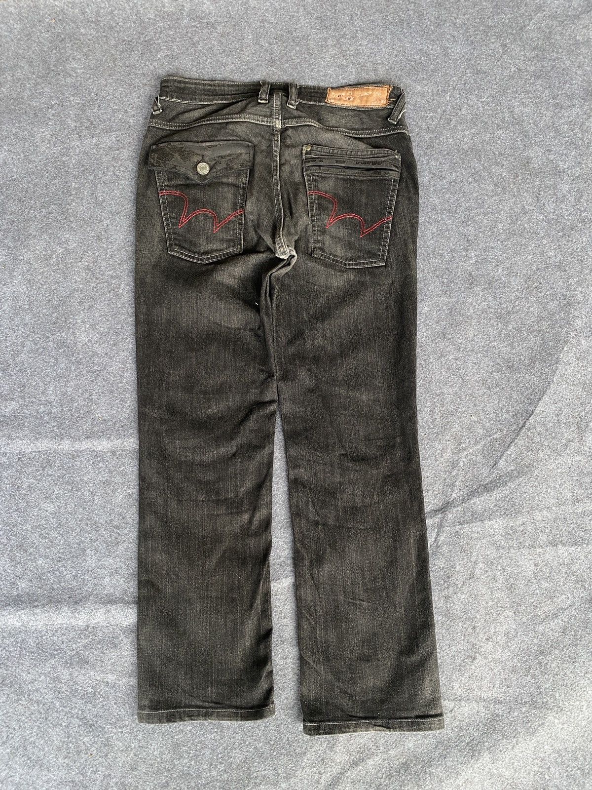 Edwin × PPFM Vintage edwin 503 blue trip denim Size US 29 - 8 Thumbnail