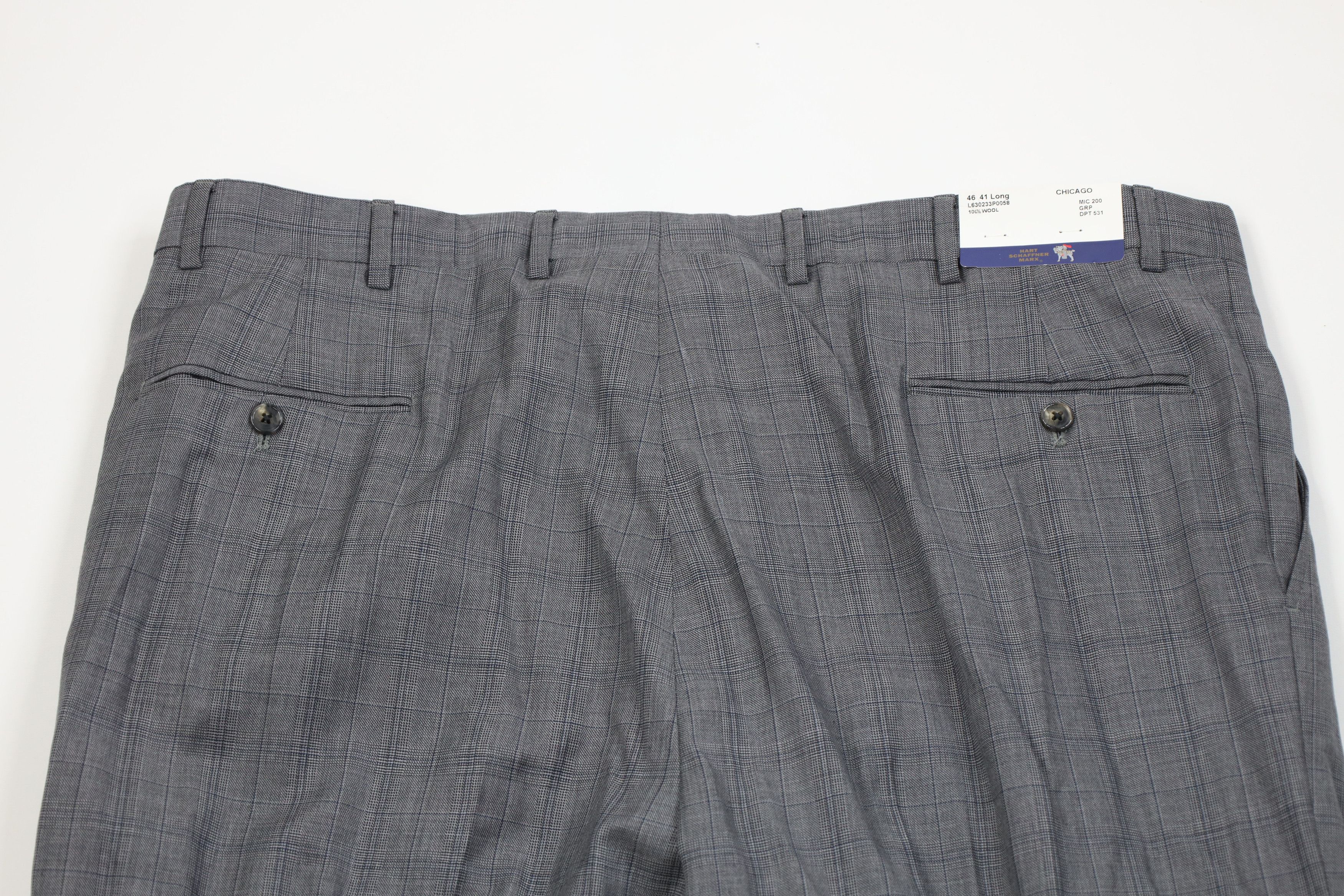 Vintage Deadstock Vintage Streetwear Wool Chino Pants Gray Plaid Size US 43 - 10 Thumbnail