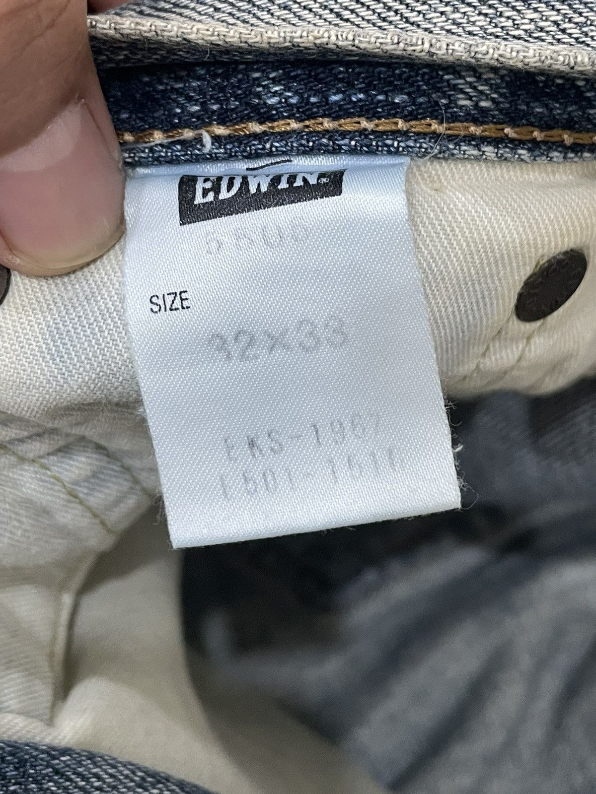 Edwin Final Drop‼️Distressed Vintage Edwin 505 Selvedge Denim Size US 32 / EU 48 - 23 Thumbnail