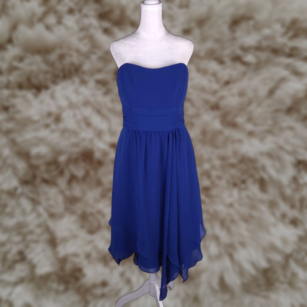 Brand: Alfred Angelo Dress Womens 12 Strapless Layered Cocktail Party Bridesmaid  Gown
