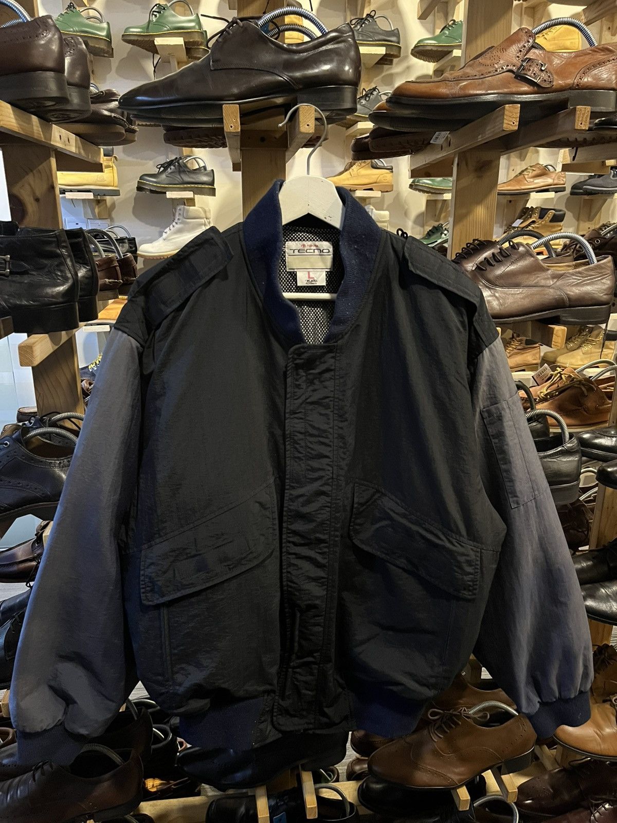Japanese Brand Rare!! Vintage TOYOTA Tecno Bomber Jacket Size US L / EU 52-54 / 3 - 1 Thumbnail