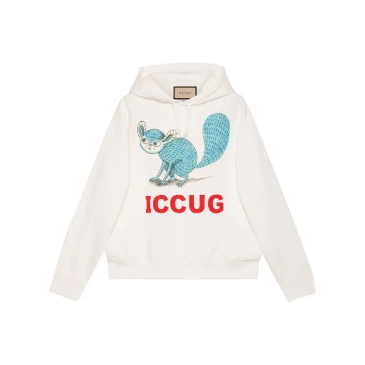 Gucci Gucci x Freya Hartas White Hoodie Size US XL / EU 56 / 4 - 1 Thumbnail