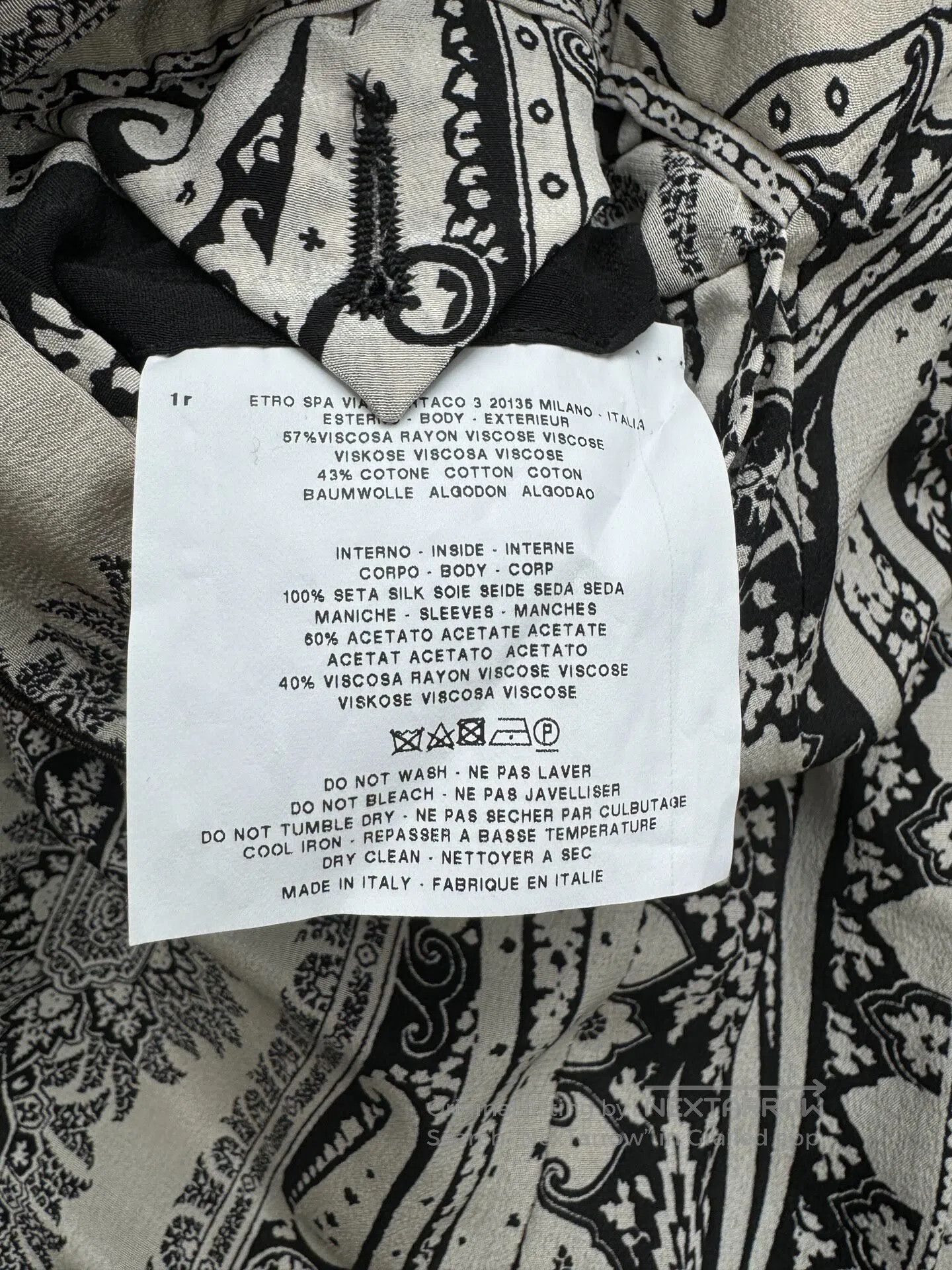 Etro ETRO Patterned Woven Silk-Lined Coat| Size XL / US 12-14 / IT 48-50 - 7 Thumbnail