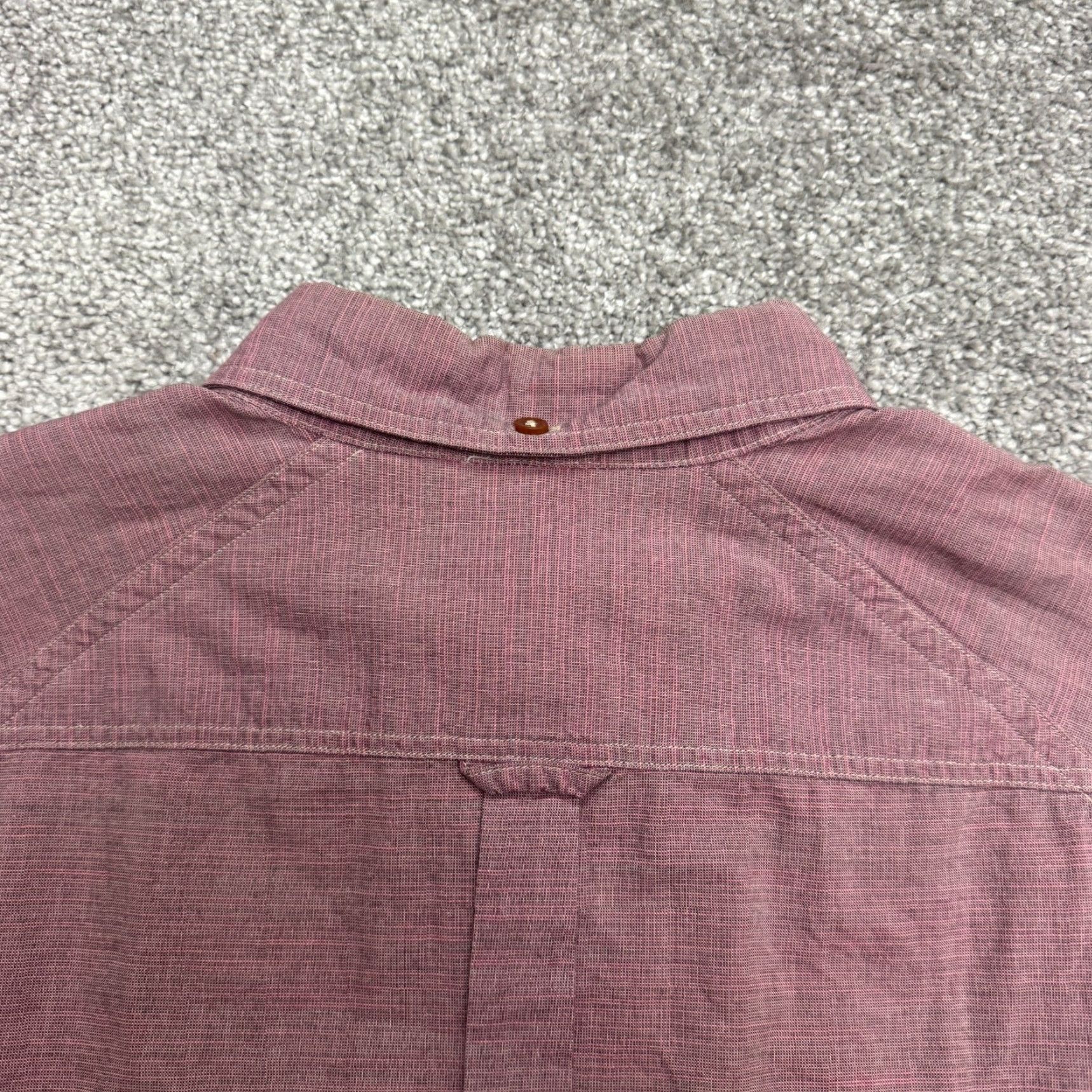 Ben Sherman VINTAGE Ben Sherman Plectum Mod Fit Button Down Shirt Mens M Chocolate Truffle Purple Solid Cotton Slim Button-Up Classic Preppy Mens Size US M / EU 48-50 / 2 - 4 Thumbnail