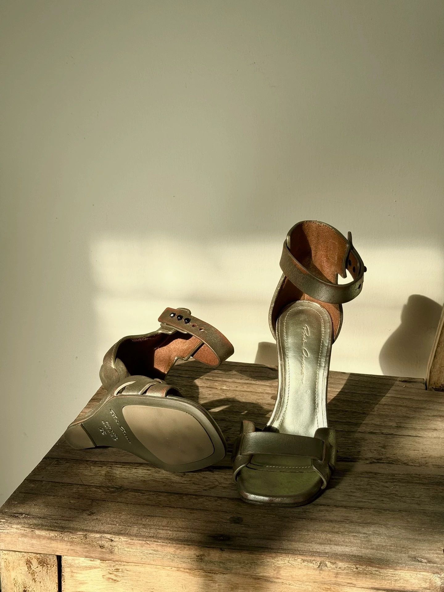 Rick Owens RickOwens 17ss Distressed Asymmetric Heels EU35 New Size US 4.5 / IT 34.5 - 4 Thumbnail