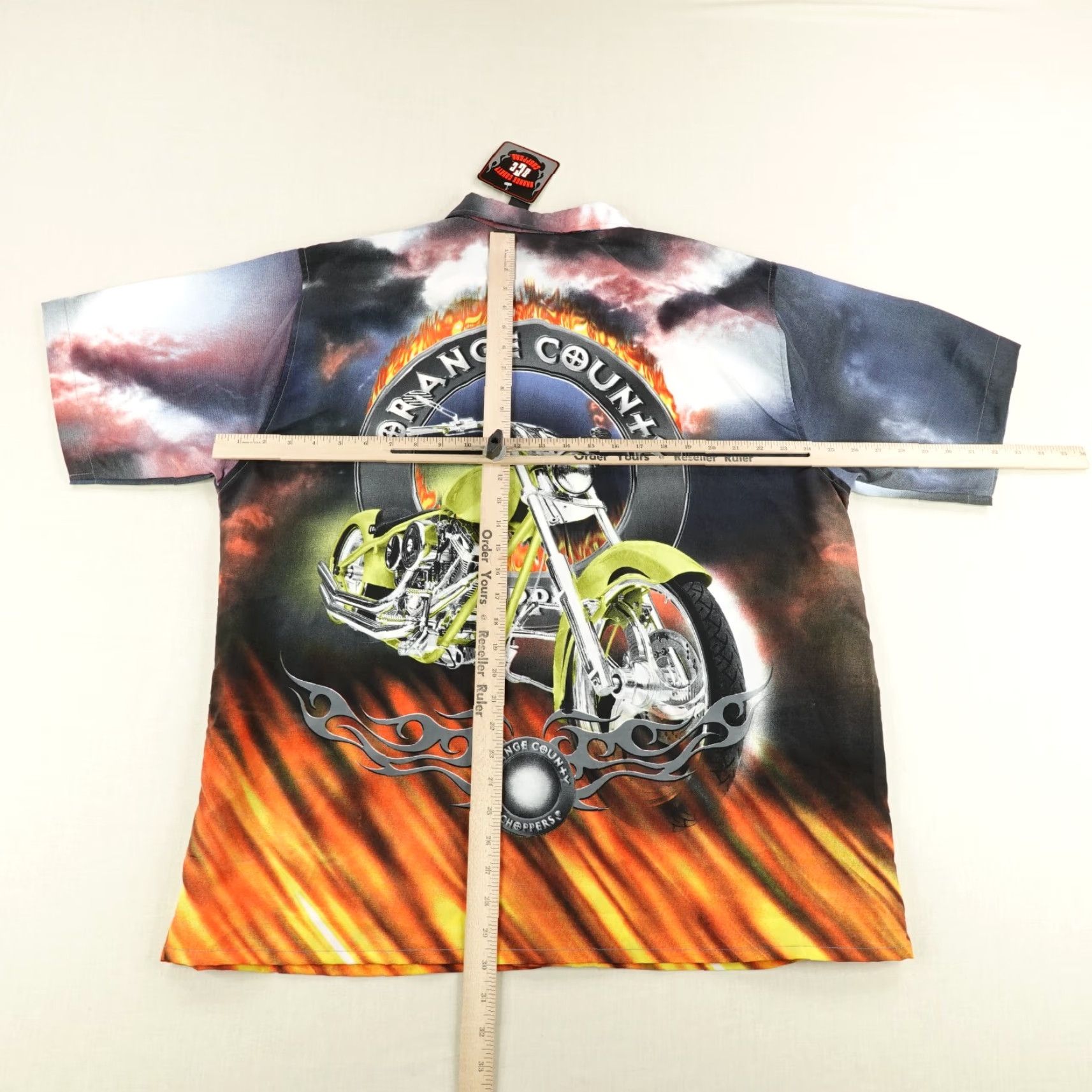 Vintage VINTAGE Orange County Choppers Shirt Mens XL All Over Print AOP Deadstock Y2K Size US XL / EU 56 / 4 - 6 Thumbnail