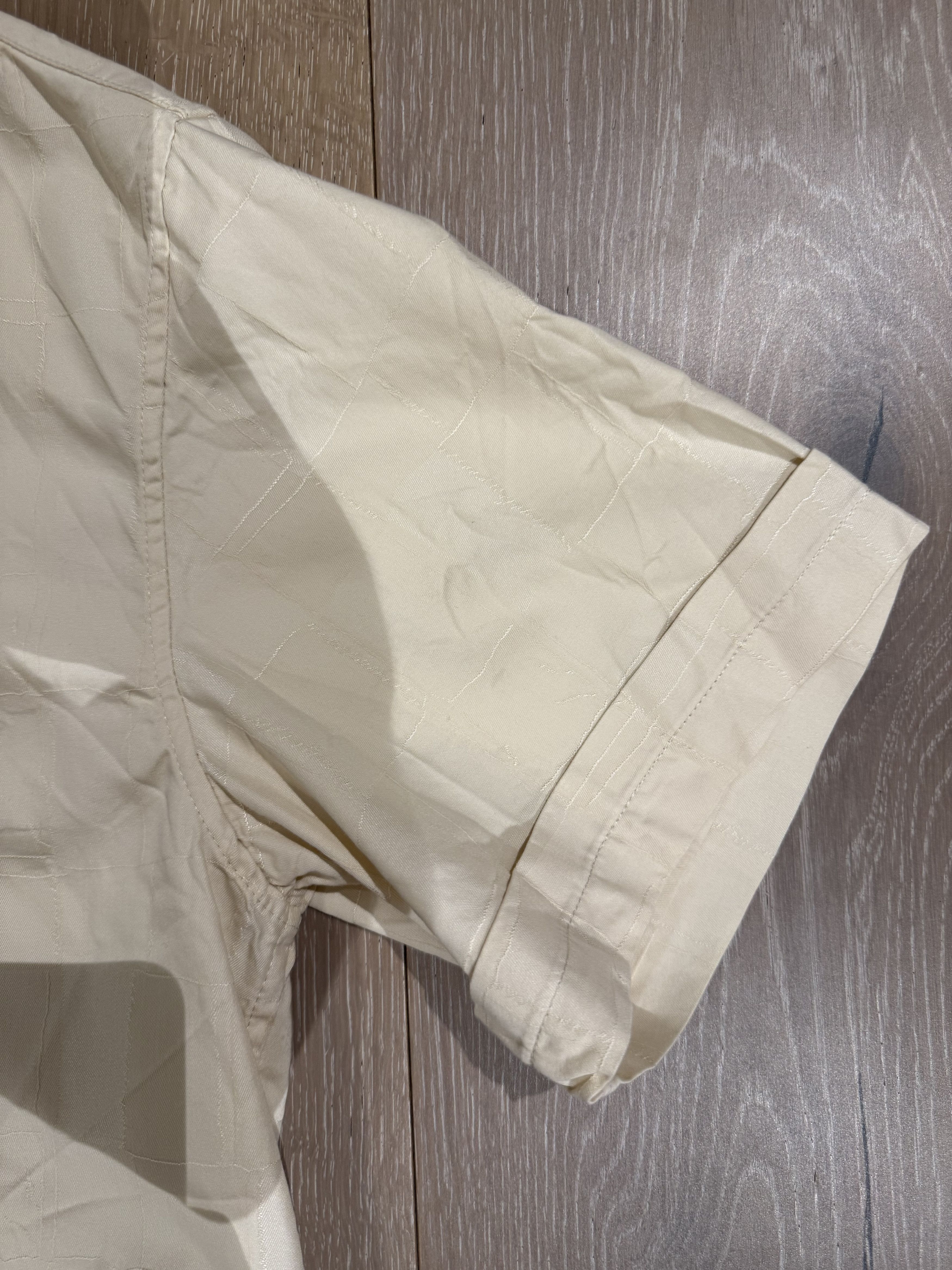 A Kind Of Guise 💚 SS24 A Kind Of Guise Elio Shirt Cubed Ivory Large NEW Size US L / EU 52-54 / 3 - 12 Thumbnail