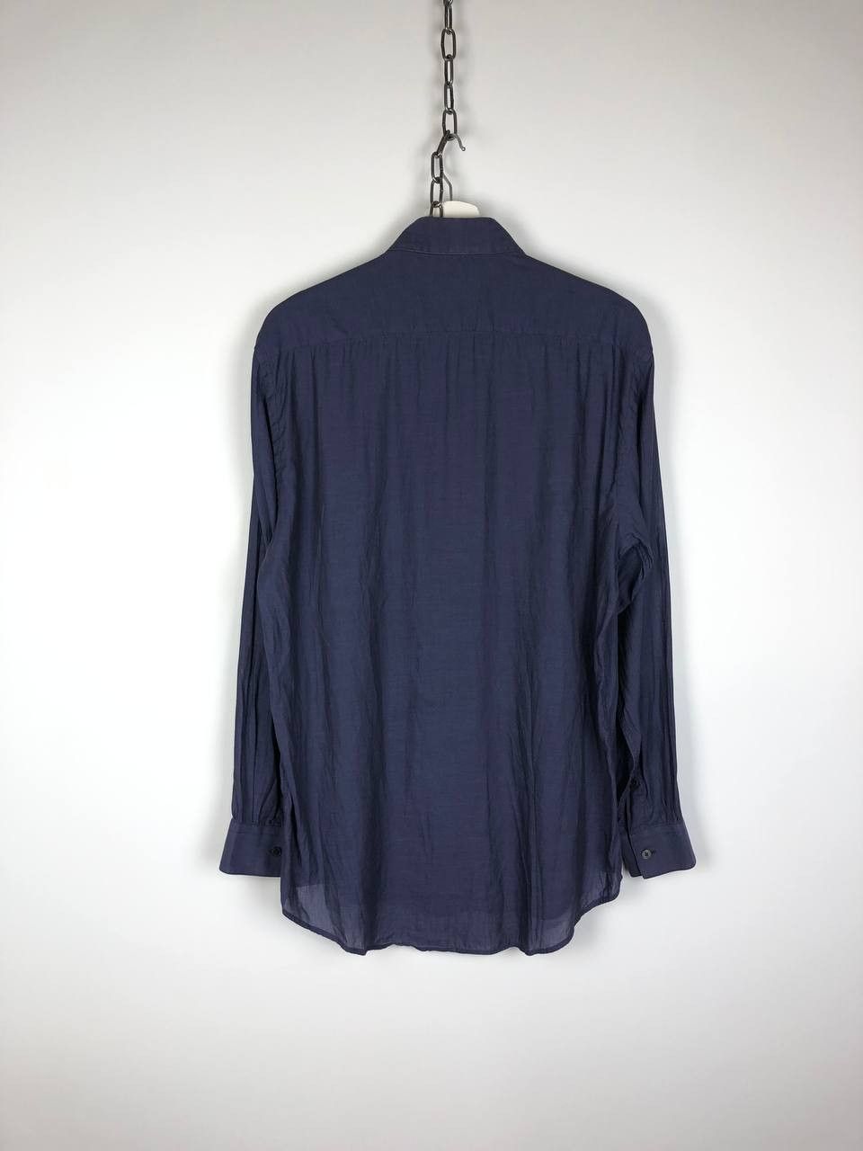 Versace Versace V2 Italy Cotton Shirt Blue size 15/39(S) Size US S / EU 44-46 / 1 - 6 Thumbnail
