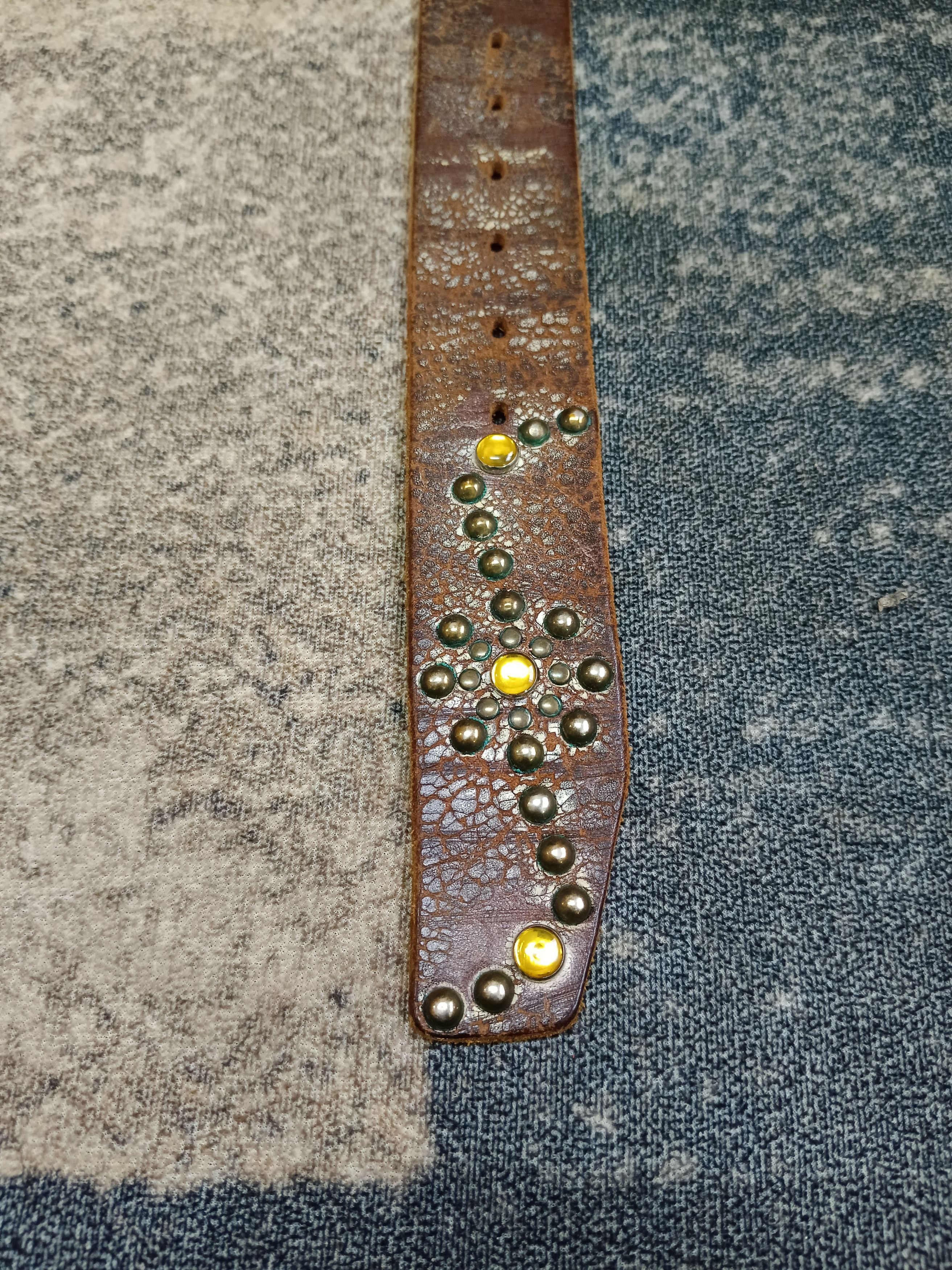 Leather SICK LEATHER STUDDED UNBRANDED BELT Size ONE SIZE - 4 Thumbnail