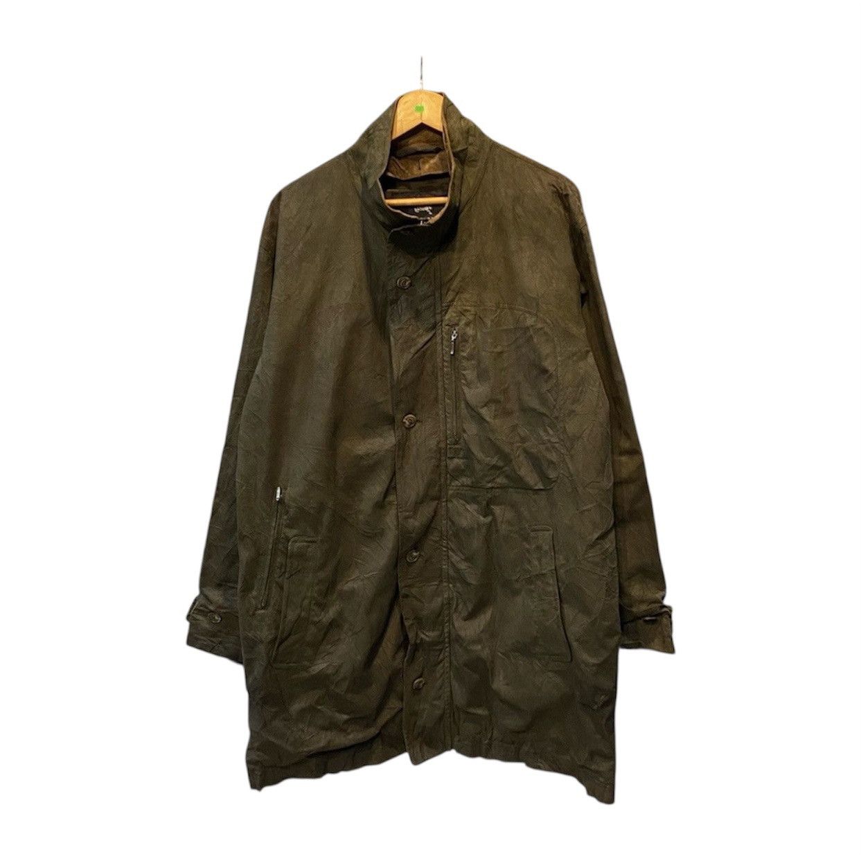 Burberry Burberry London Suede Jacket Nova Check Lined Olive/Brown Size US XL / EU 56 / 4 - 1 Thumbnail