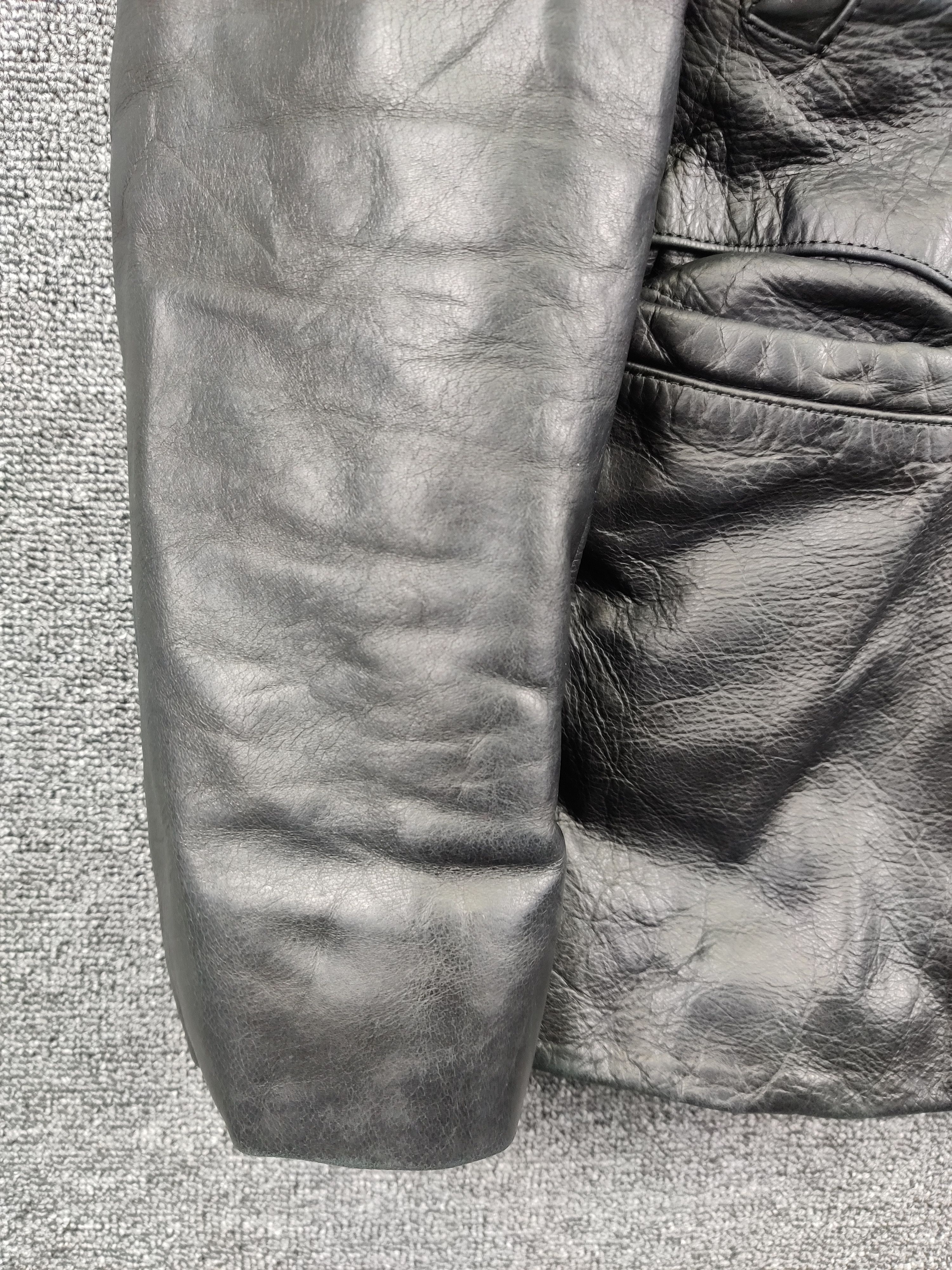 Versus Versace Vintage Versus Versace Double Burton Leather Fur Jacket Size US L / EU 52-54 / 3 - 3 Thumbnail