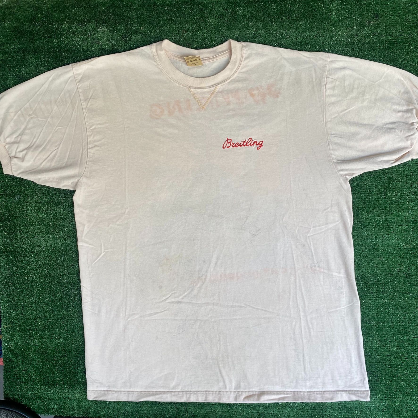 Breitling Vintage 90s Breitling Helicopter Shirt Military Aviation Tee Size US XL / EU 56 / 4 - 5 Thumbnail