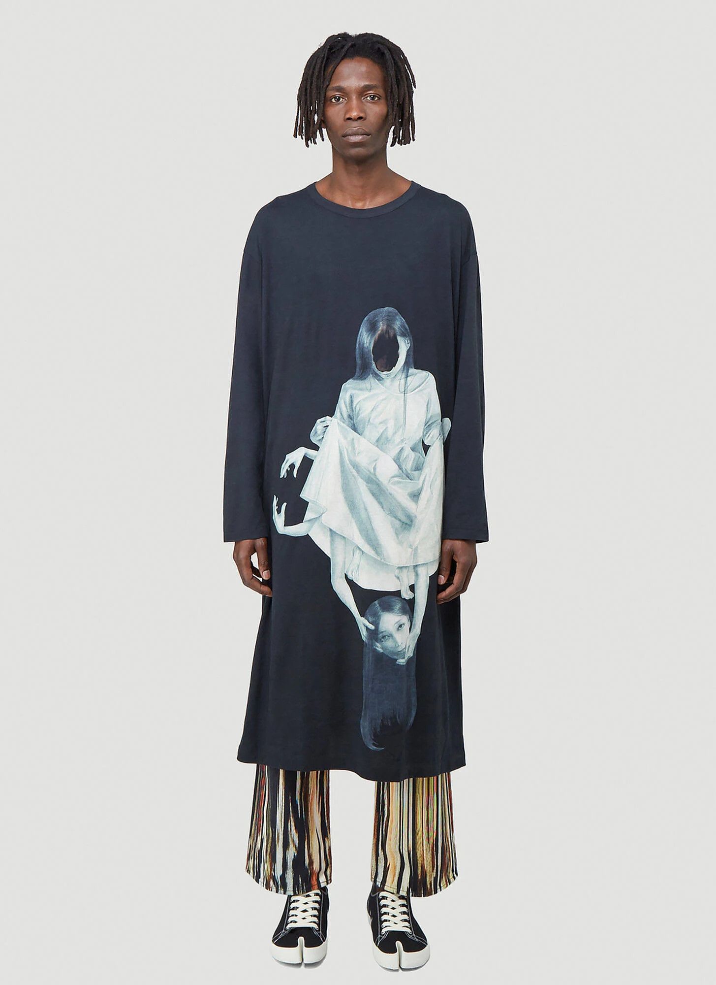 Yohji Yamamoto o1tko10924 Long Sleeve Top in Multicolor Size US L / EU 52-54 / 3 - 1 Thumbnail