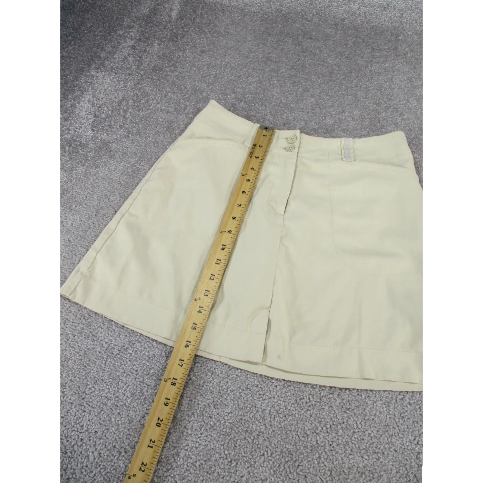 Nike VINTAGE Nike Golf Skort Womens 4 Dri Fit Beige A Line Size 27" / US 4 / IT 40 - 5 Thumbnail