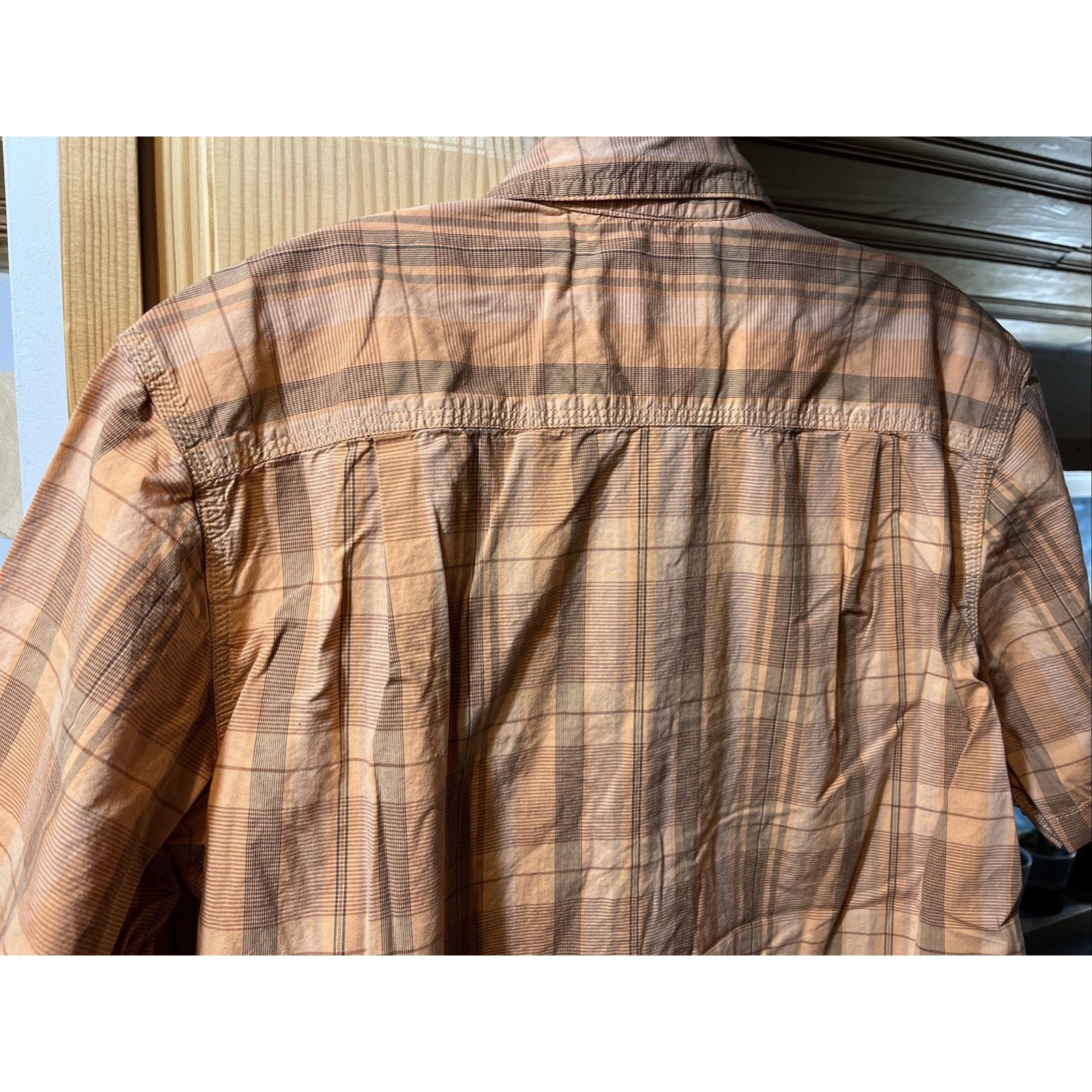 Carhartt Carhartt Shirt Mens M Orange Plaid Rugged Flex SS Hiking Size US M / EU 48-50 / 2 - 8 Thumbnail