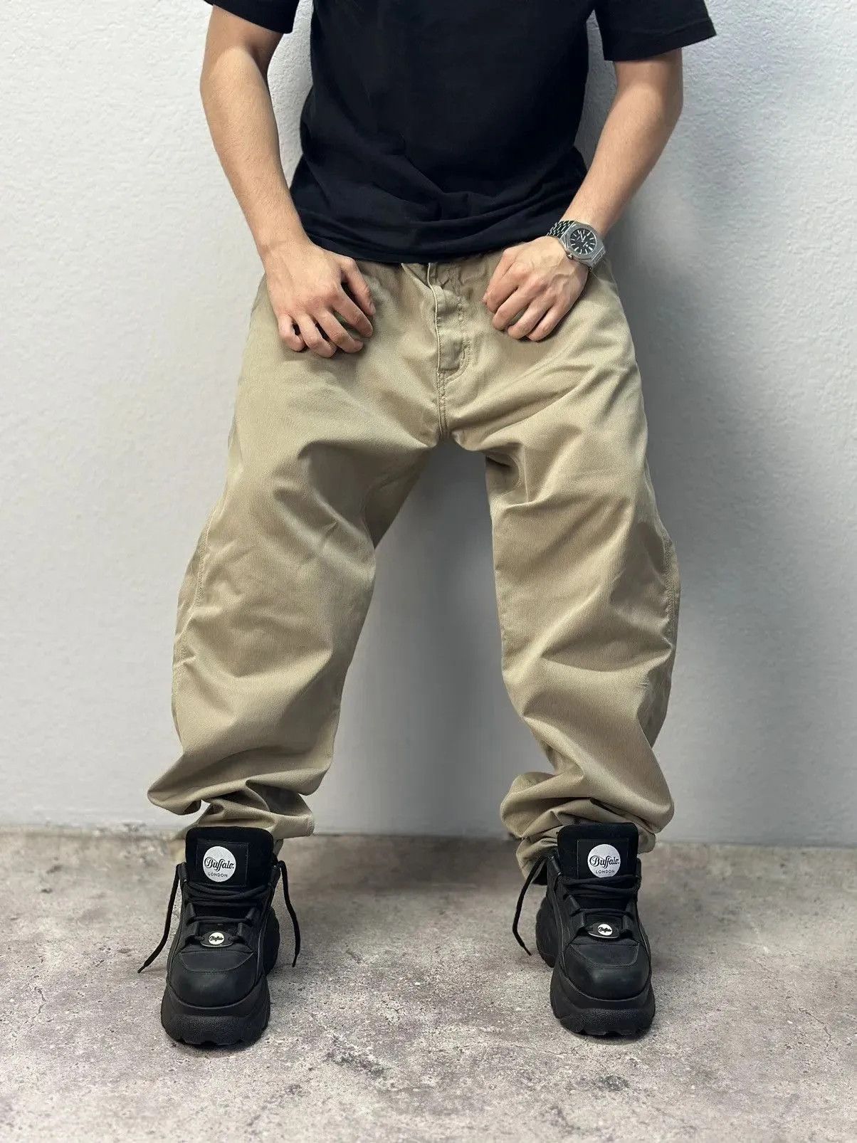 Carhartt Wip Vintage Cargo Pants Double Knee Baggy Y2K Opium SK8 BONTAGE Size US 34 / EU 50 - 2 Thumbnail