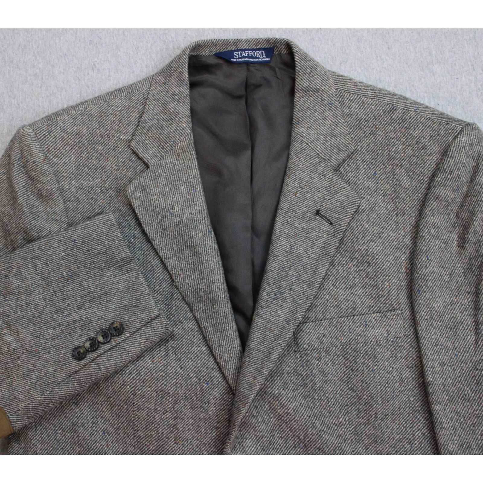 Stafford Stafford Blazer Men's Size 40S Single Breasted Notch Lapel Size 40S - 1 Thumbnail