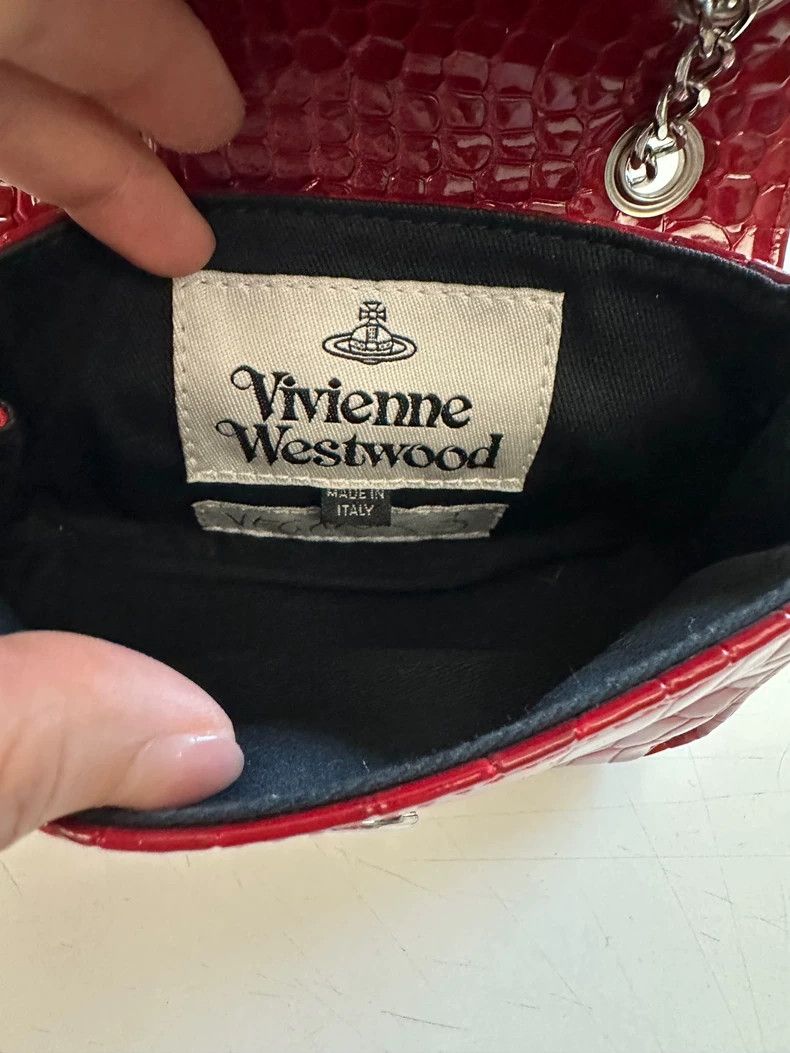Vivienne Westwood Vivienne Westwood size os Crocodile red leather embossed mi Size ONE SIZE - 5 Thumbnail