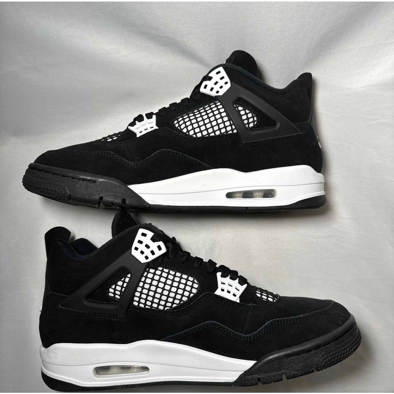 Jordan Brand × Nike Size 10.5 Nike Air Jordan 4 Retro White Thunder Men's Shoes Size US 10.5 / EU 43-44 - 3 Thumbnail