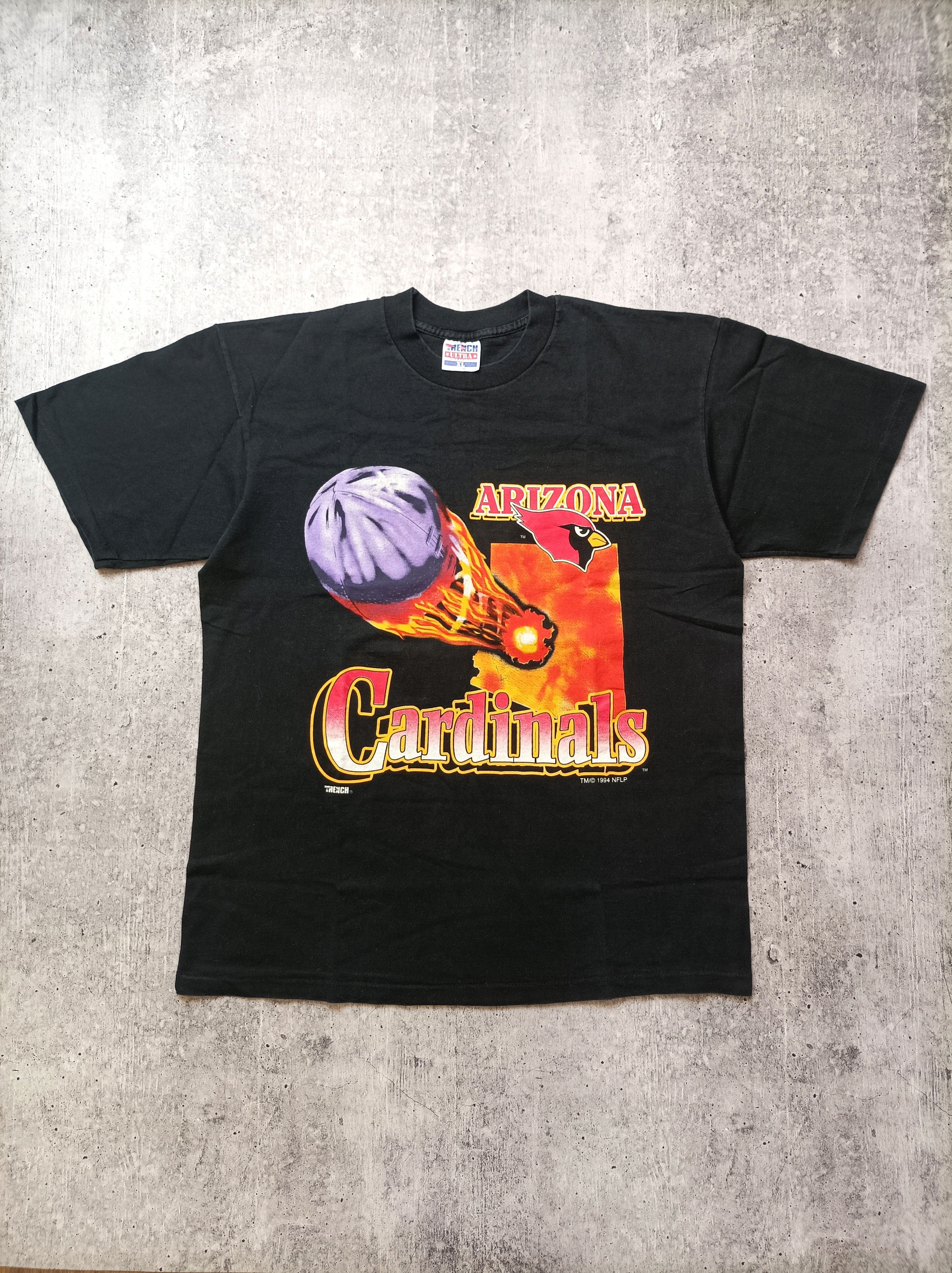 image of Arizona Cardinals 1994 Nfl T-Shirt Made In Usa Vintage in Black, Men's (Size XL)