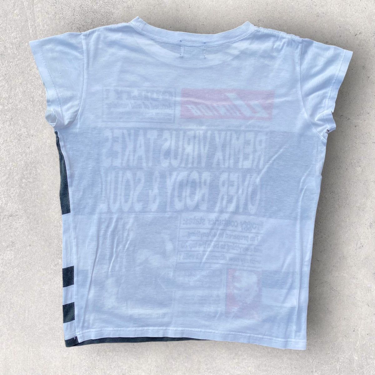 Jean Paul Gaultier Remix Virus Newspaper T Shirt Size US M / EU 48-50 / 2 - 3 Thumbnail
