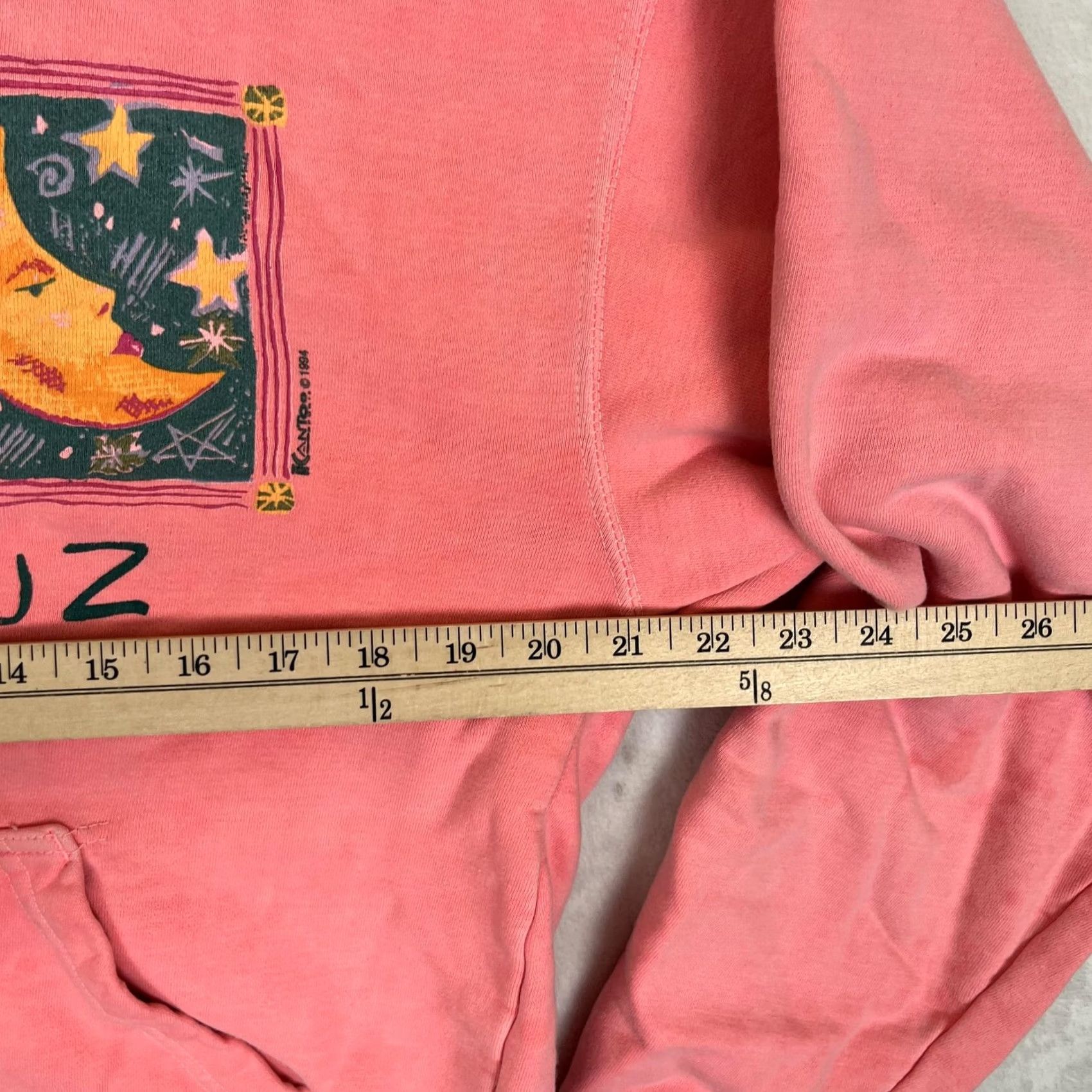 Pinko VINTAGE ICanToo Hoodie Sweatshirt Womens Small Pink Santa Cruz Sun Moon 90s Size S / US 4 / IT 40 - 7 Thumbnail