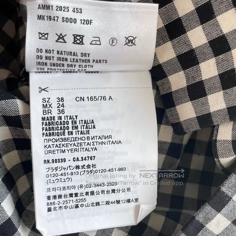 Miu Miu Miu Miu Plaid Button Closure Short Sleeve Shirt i Size XS / US 0-2 / IT 36-38 - 5 Thumbnail