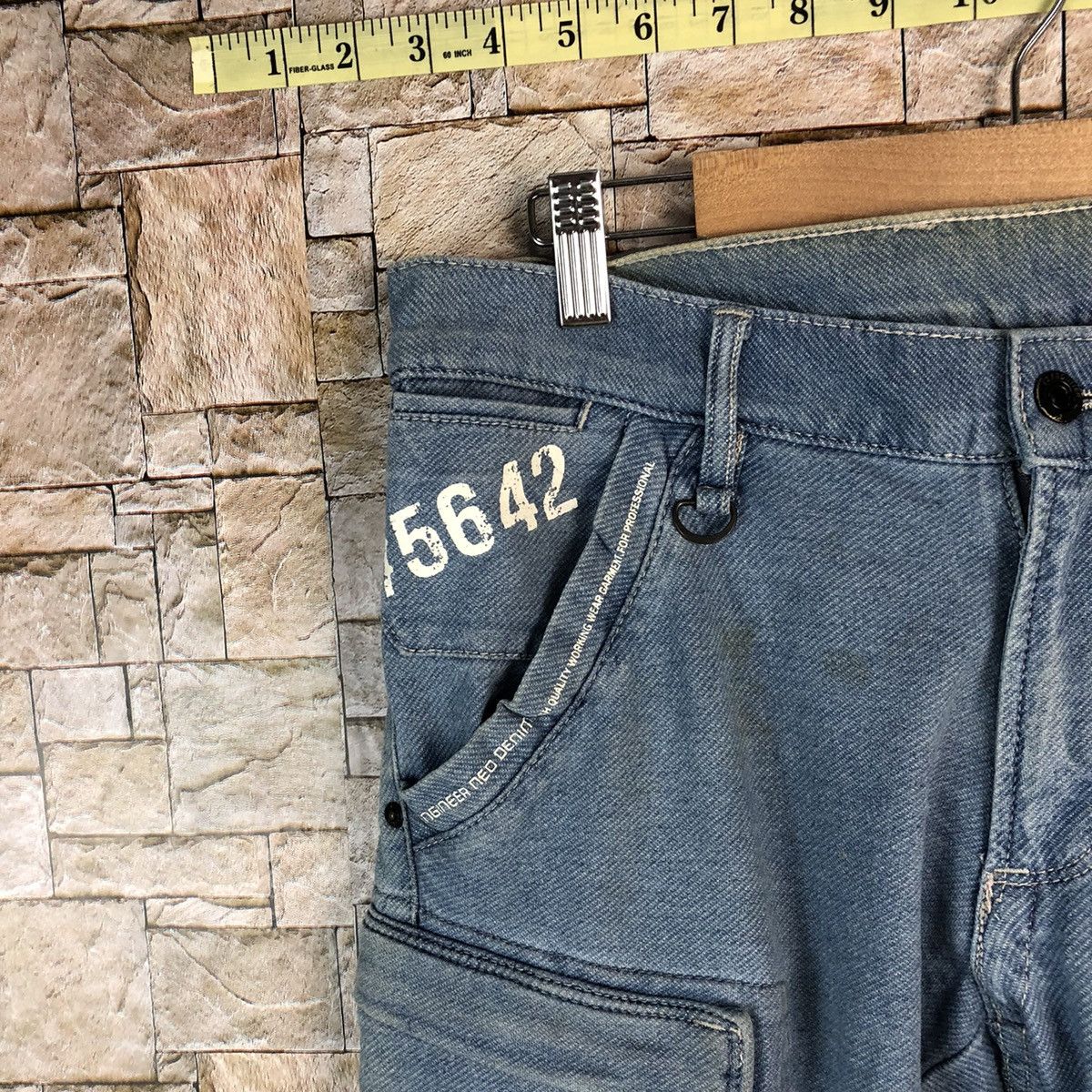 Japanese Brand Iz Frontier Blue Cargo Multipocket Pants #A968 Size US 32 / EU 48 - 8 Thumbnail