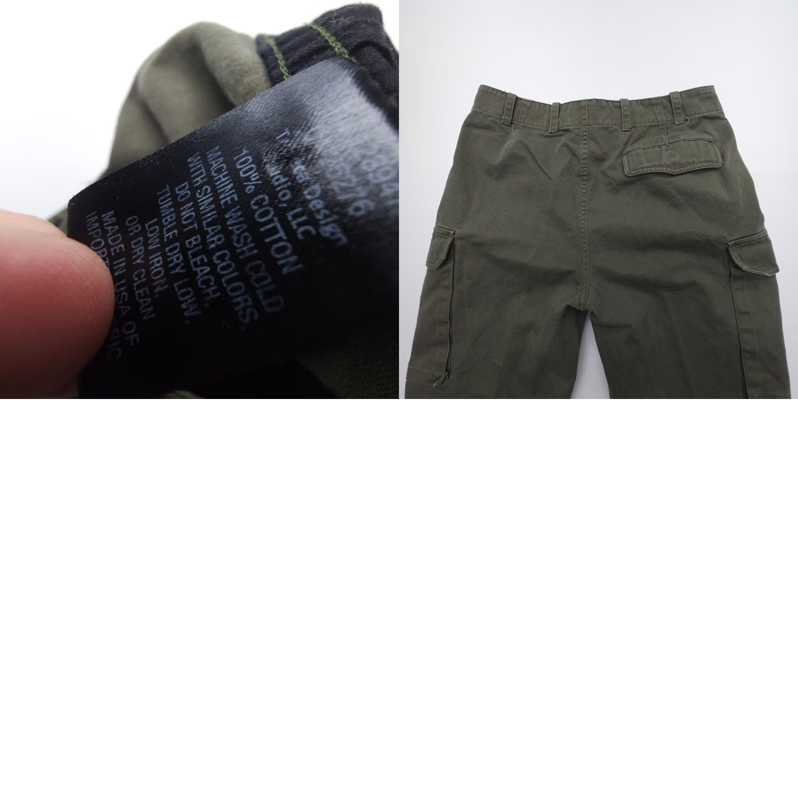 Nili Lotan Nili Lotan Yannic Cargo Pants Womens 6 Green Cotton Twill Cargo Pants Crop Military Army Clothes Slim Straight 30 In Seam Vintage: No Size 28" / US 6 / IT 42 - 9 Thumbnail