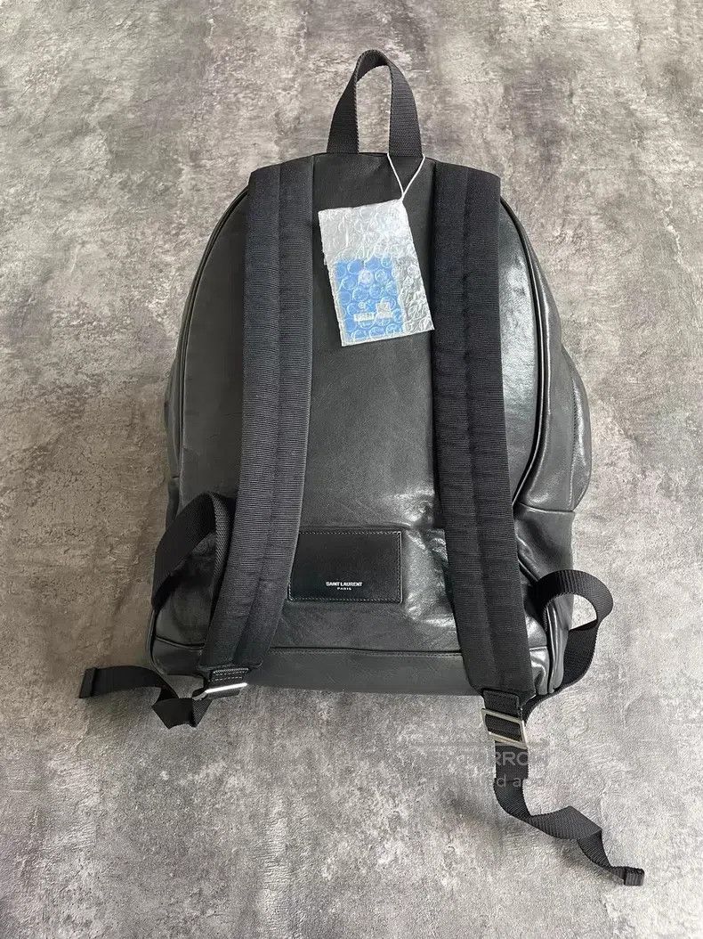 Saint Laurent Paris Saint Laurent Paris Leather Multiple Zippers Backpack i Size ONE SIZE - 4 Thumbnail