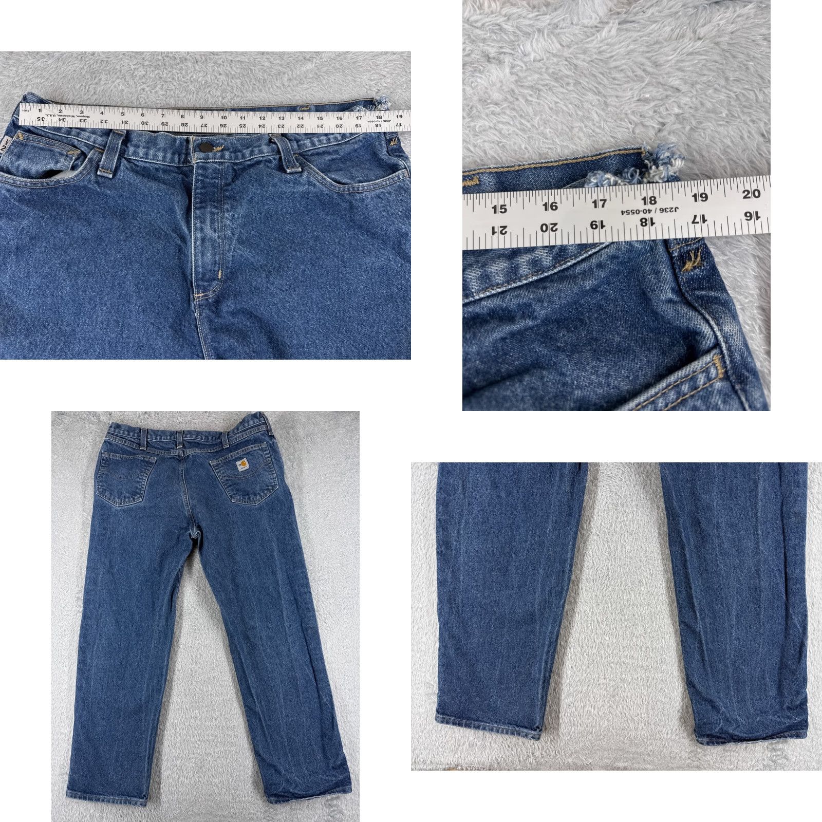 Carhartt VINTAGE Carhartt Jeans Mens 40 Blue Denim Flame-Resistant FR FRB004 NFPA 2113 Workwear Jeans Blue Mens 40 Carhartt FRB004 NFPA 2113 Size US 40 / EU 56 - 9 Thumbnail
